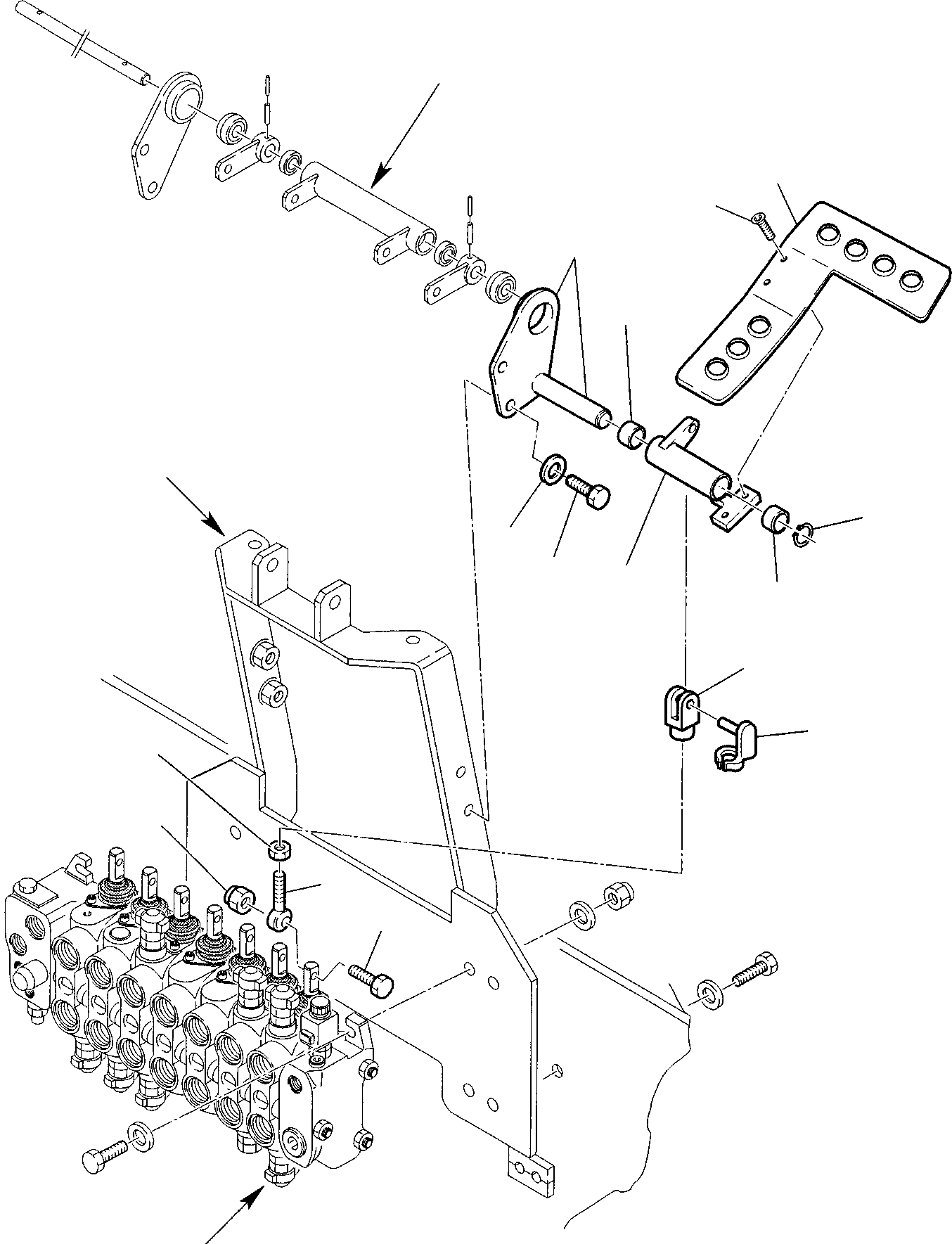 Part 14. BACKHOE CONTROL PEDAL (RIGHT SIDE) - KOMATSU LAYOUT CONTROL [4530]