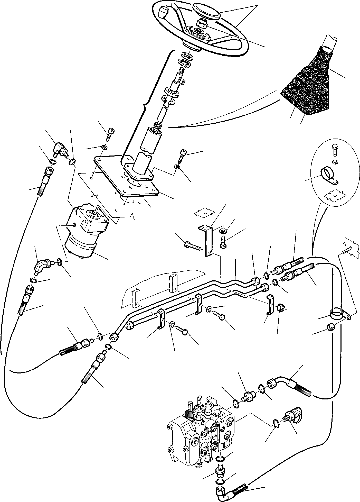 Part 38. HYDRAULIC PIPING (STEERING LINE) (1/2) [6550]