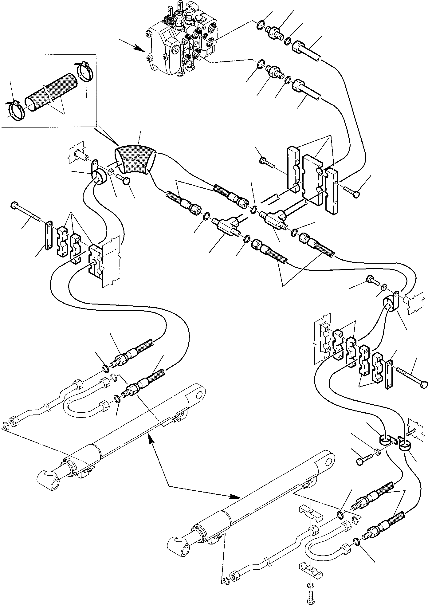 Part 41. HYDRAULIC PIPING (SHOVEL LIFTING CYLINDER LINE) (1/2) [6600]