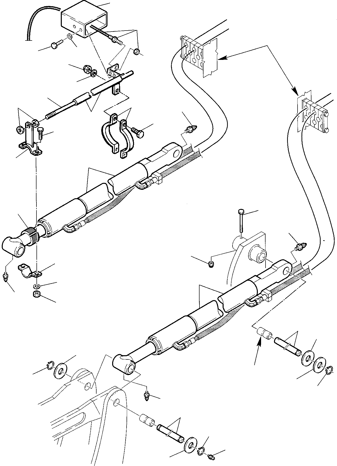 Part 47. HYDRAULIC PIPING (SHOVEL TIPPING CYLINDER LINE) (WITH RETURN TO DIG) [6645]