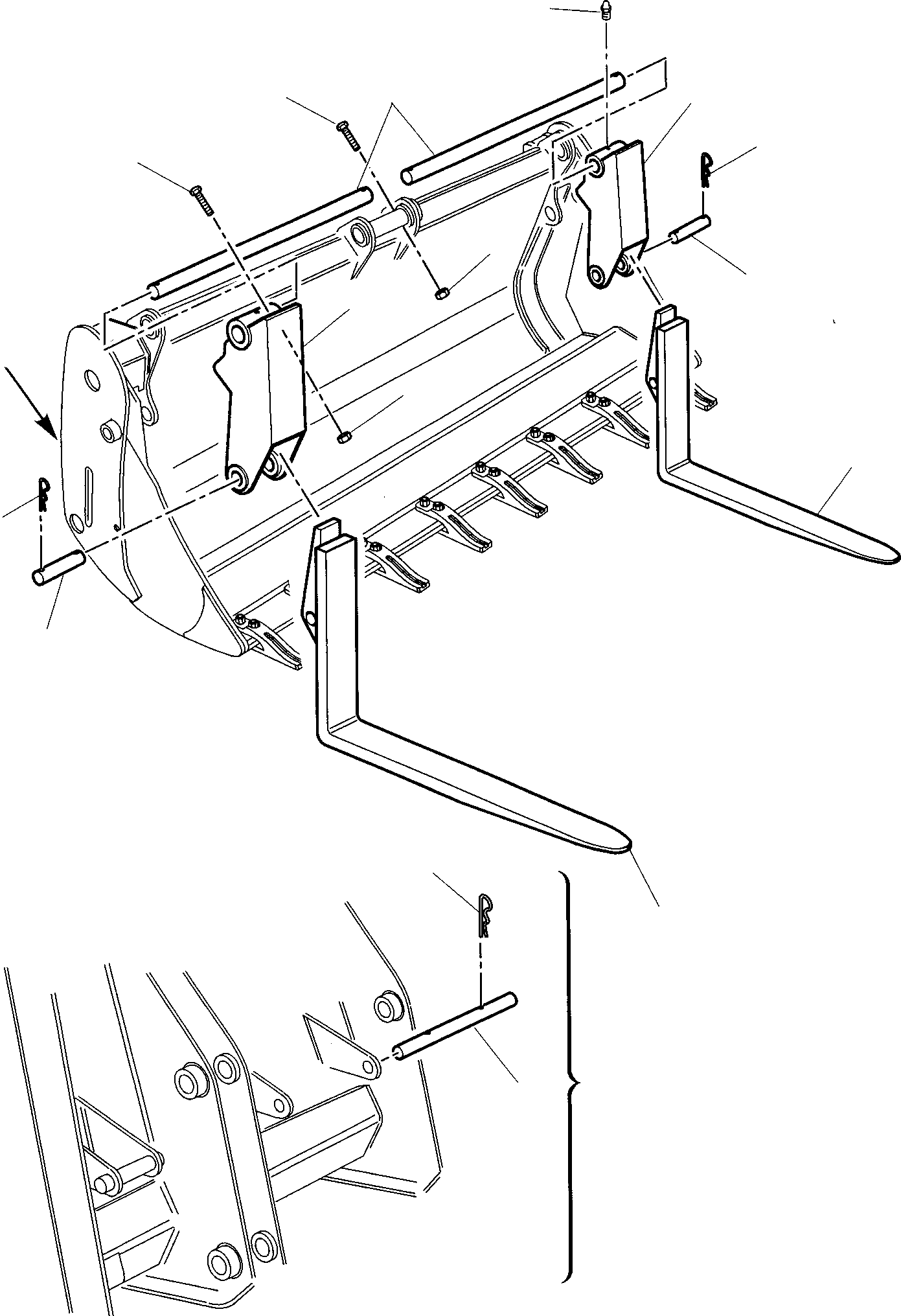 Part 12. FORK (FOR BUCKET 4 IN 1) [7060]