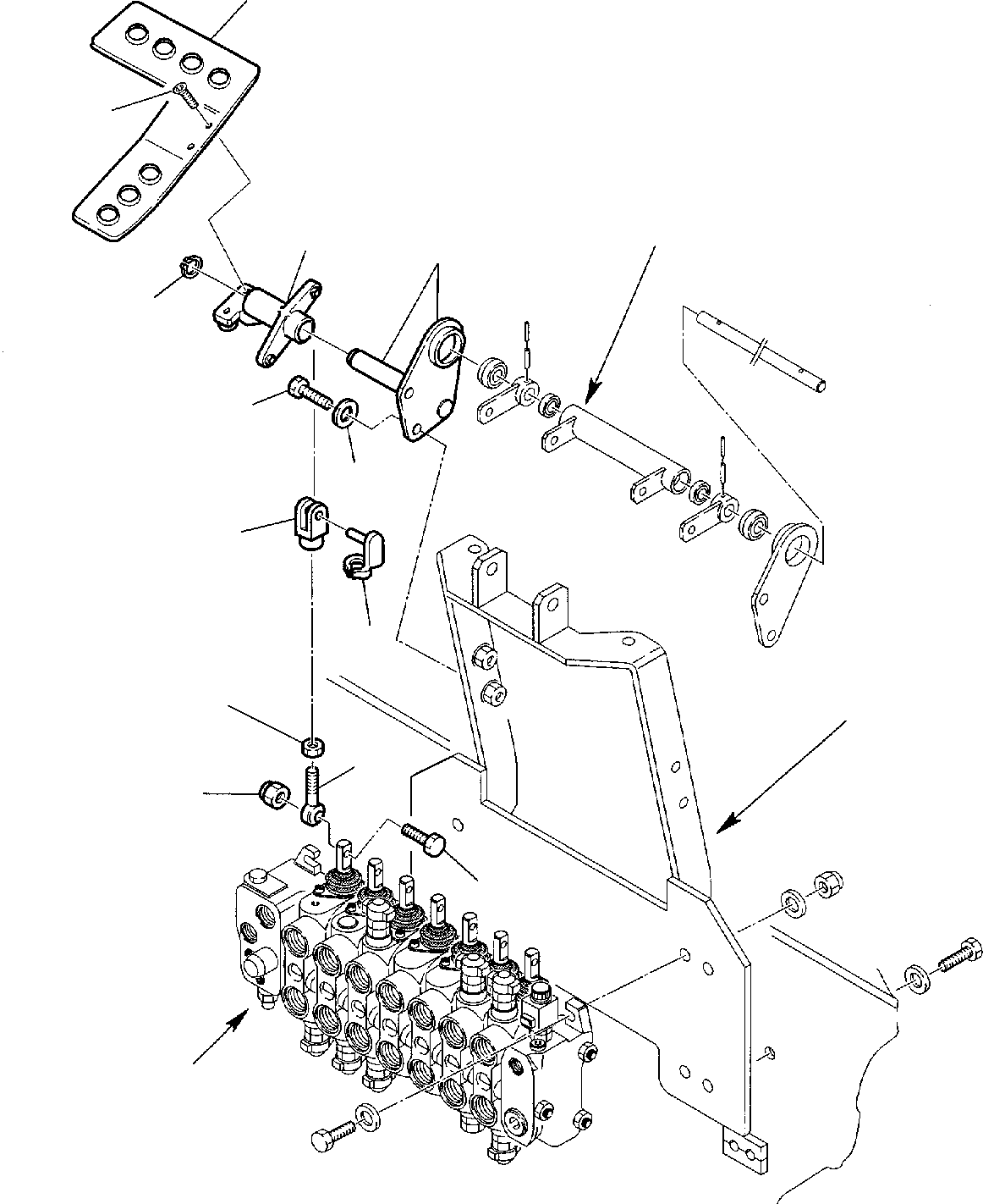 Part 12. BACKHOE CONTROL PEDAL (LEFT SIDE) - KOMATSU LAYOUT CONTROL [4510]