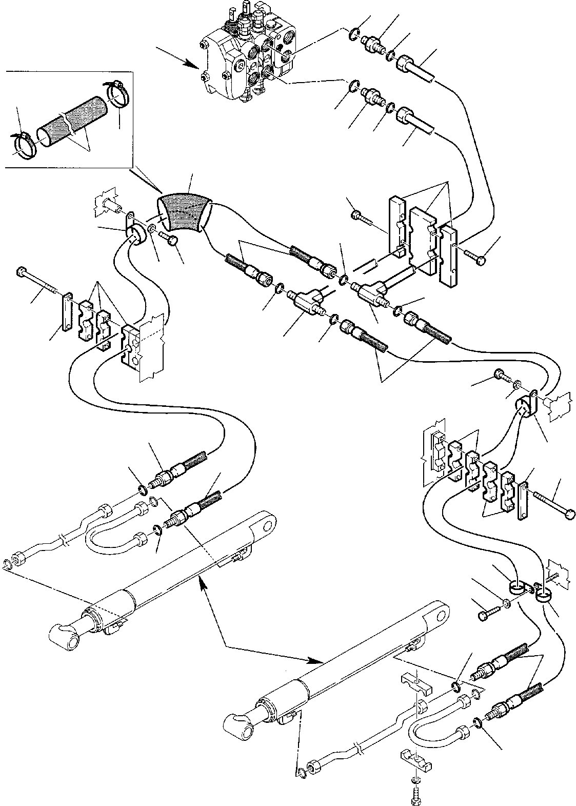 Part 41. HYDRAULIC PIPING (SHOVEL LIFTING CYLINDER LINE) (1/2) [6600]