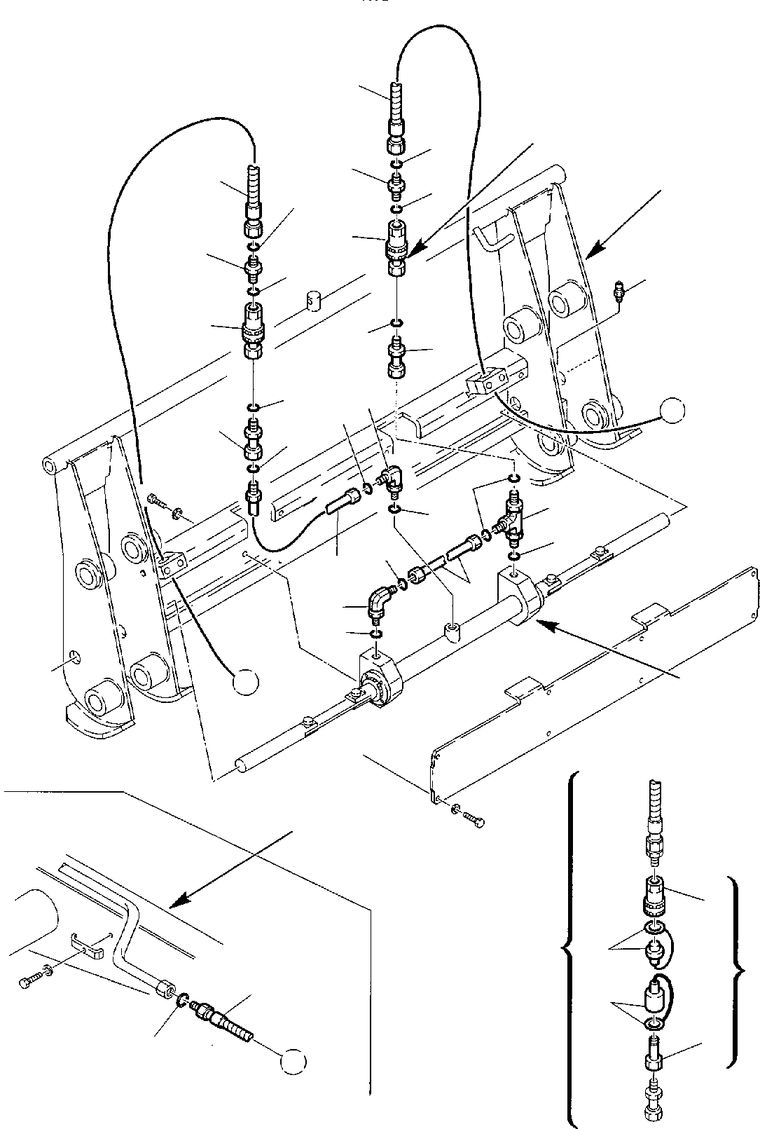 Part 52. BUCKET HYDRAULIC PIPING (FAST COUPLING LINE) (OPTIONAL) [6680]