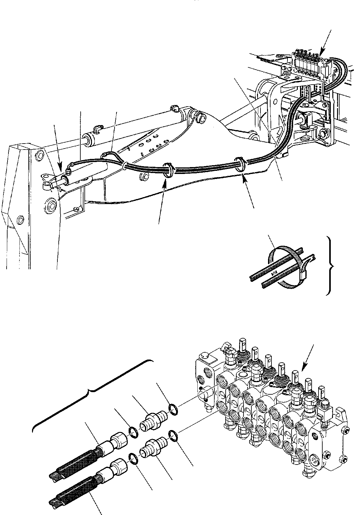 Part 66. HYDRAULIC PIPING (SIDE DIGGING BOOM CYLINDER LINE) [6810]