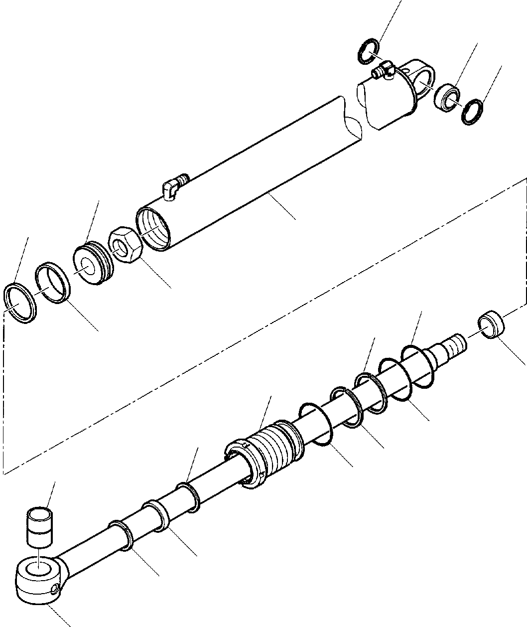 Part 25. ARM CYLINDER (FOR SIDE DIGGING BOOM) [7215]