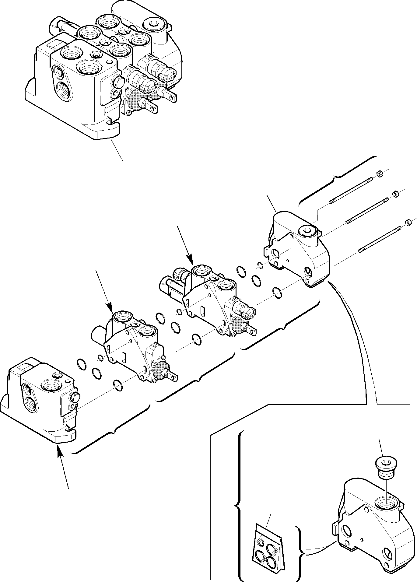 Part 13. SHOVEL CONTROL VALVE (WITH RETURN TO DIG) (1/4) [6230]