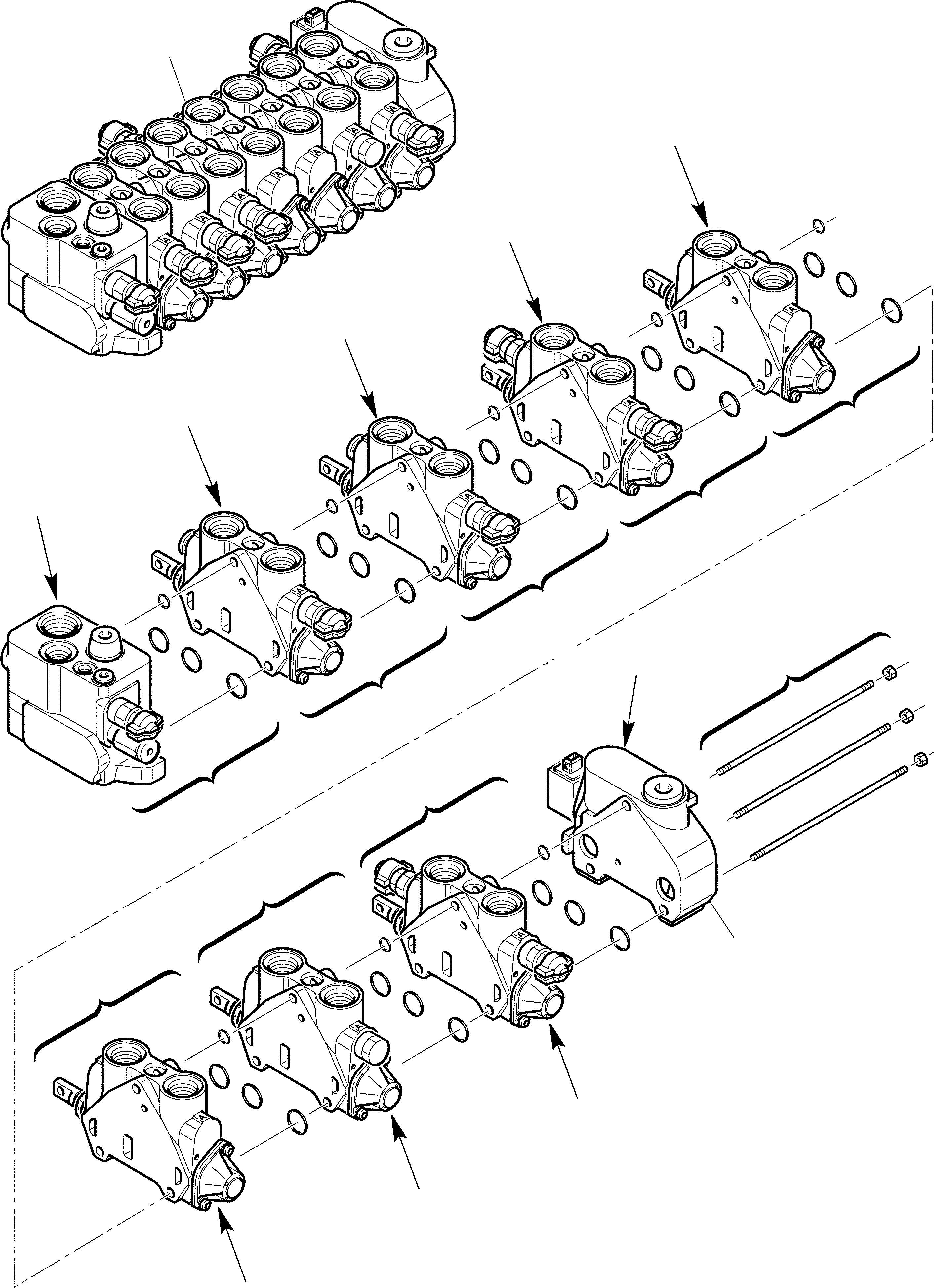 Part 33. CONTROL VALVE (7 SECTIONS) (FOR HAMMER) (1/2) [6342]