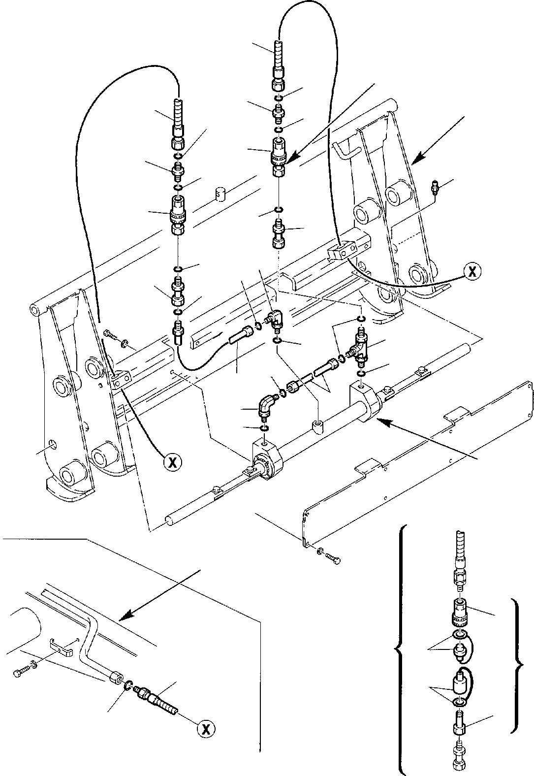 Part 67. BUCKET HYDRAULIC PIPING (FAST COUPLING LINE) (OPTIONAL) [6680]