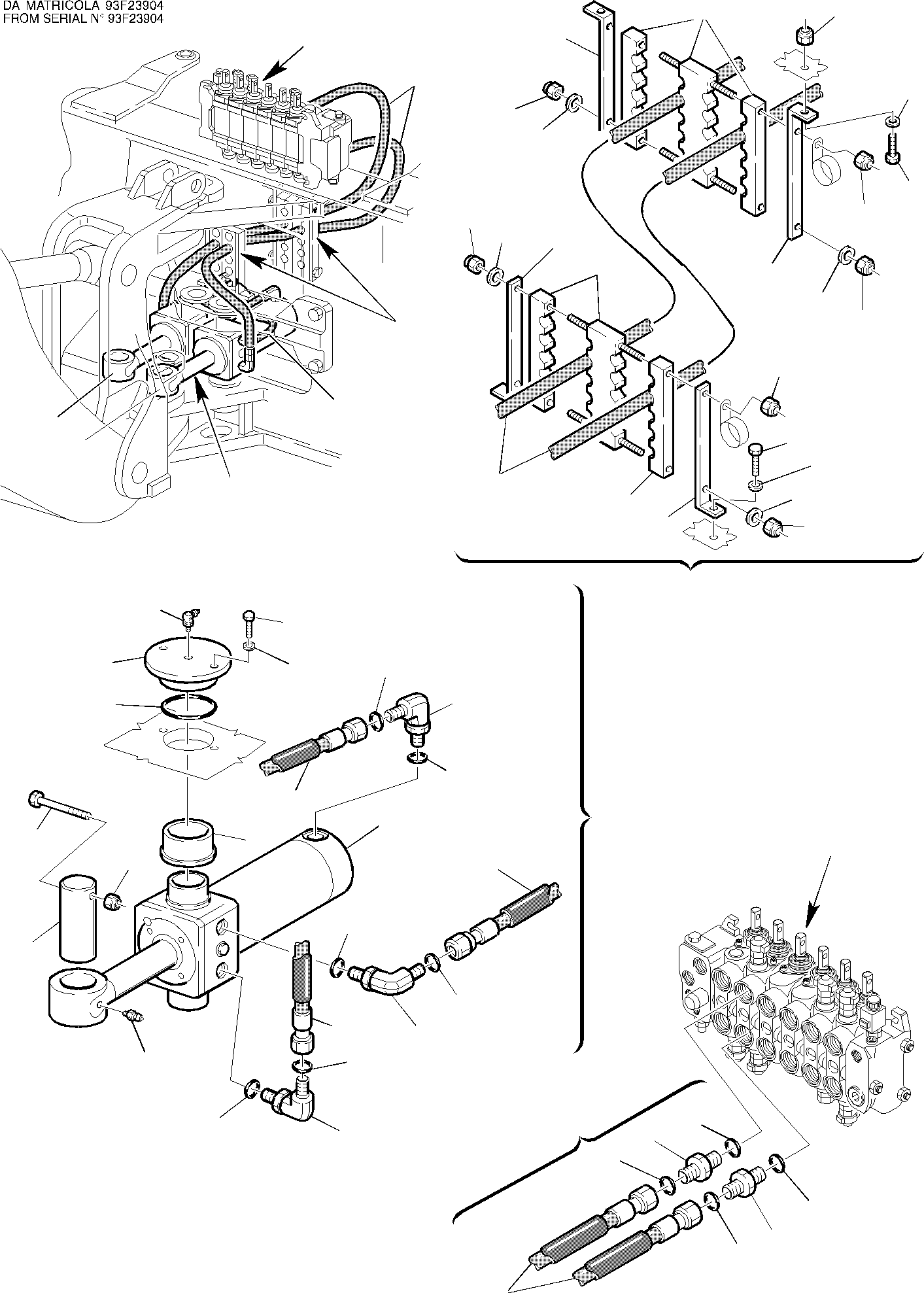 Part 70. HYDRAULIC PIPING (BOOM SWING CYLINDER LINE) [6701]