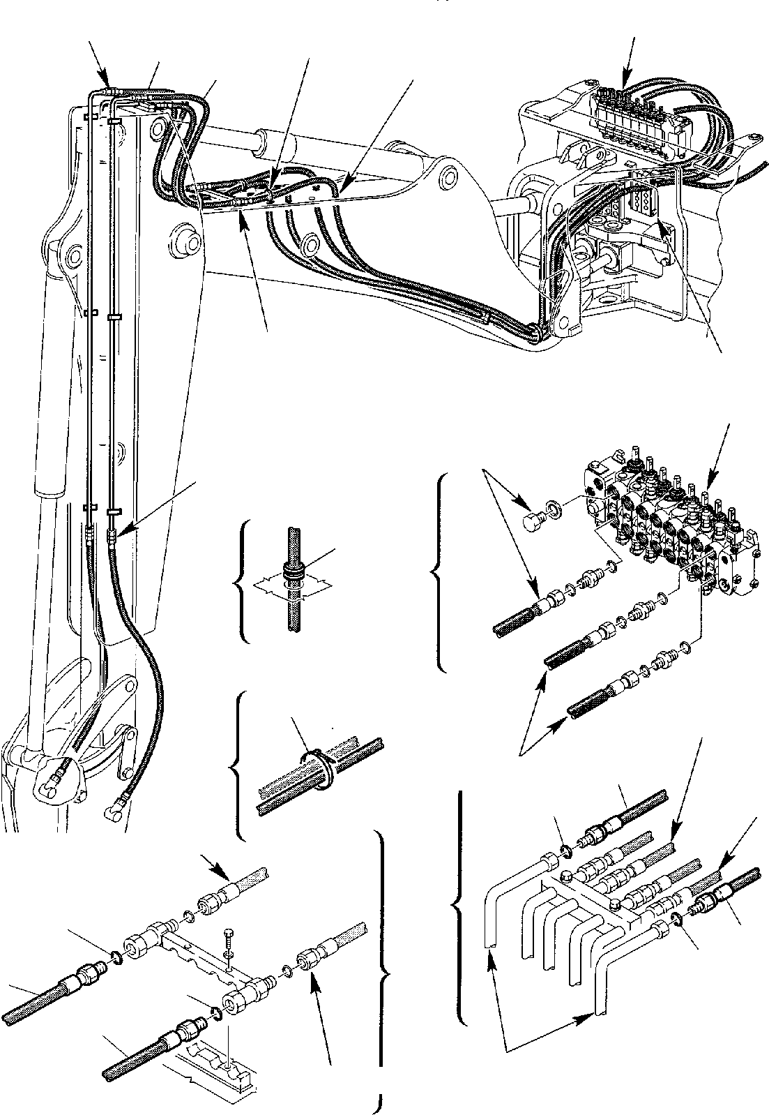 Part 91. HAMMER HYDRAULIC PIPING WITH JIG ARM (1/2) [6860]