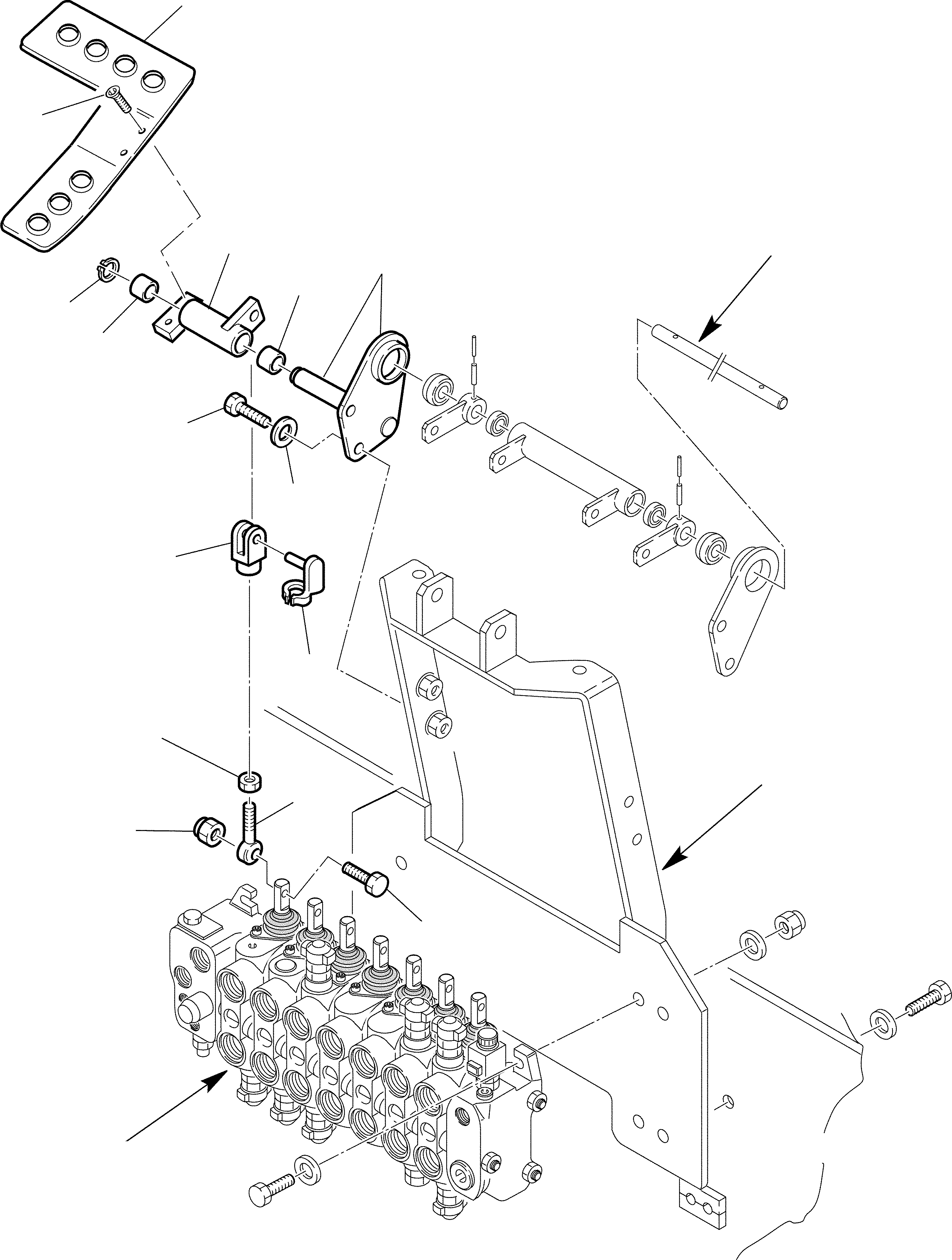 Part 12. BACKHOE CONTROL PEDAL (LEFT SIDE) - KOMATSU LAYOUT CONTROL [4510]