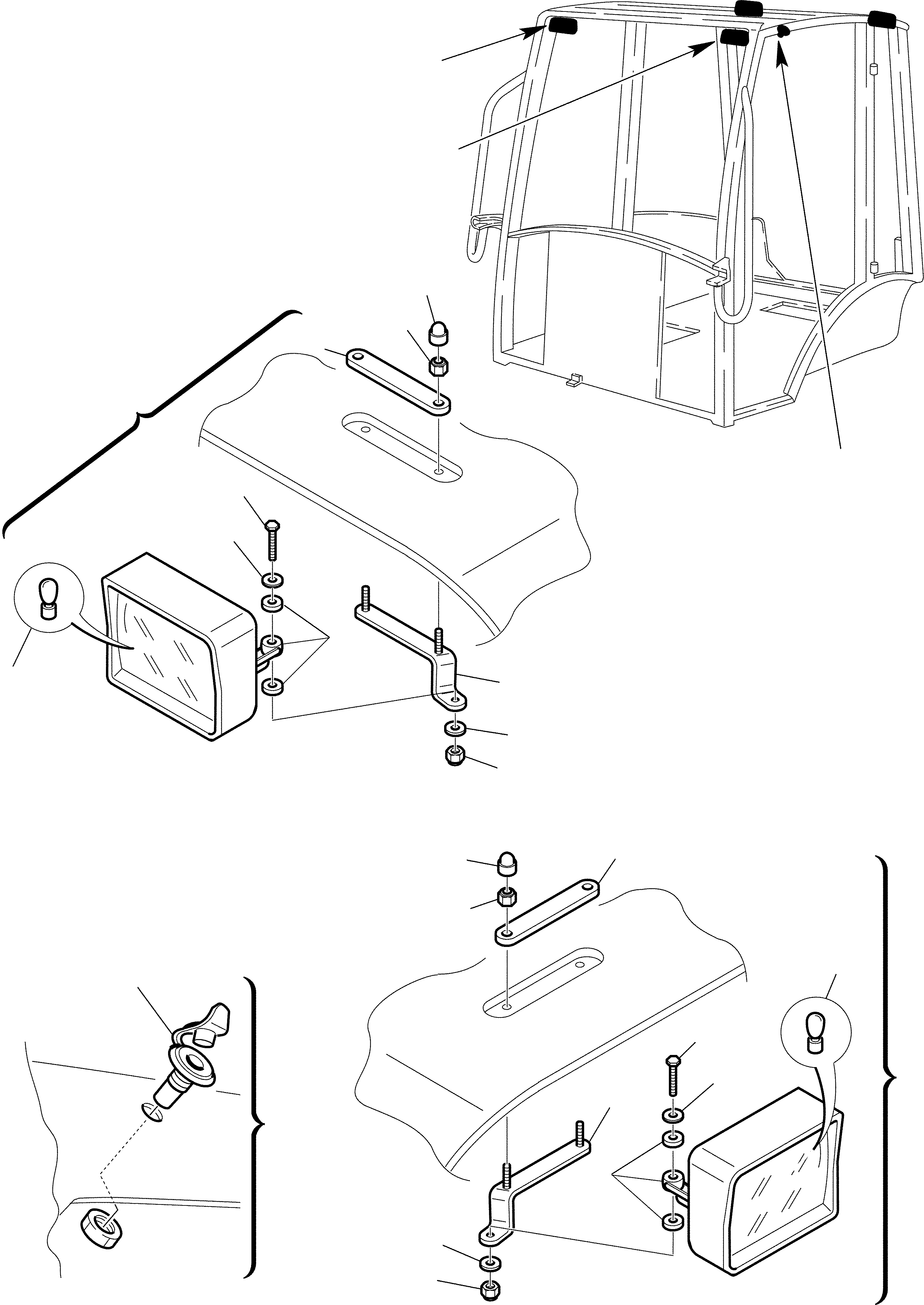 Part 23. CABIN - FRONT WORK LIGHTS (15/16) [5270]