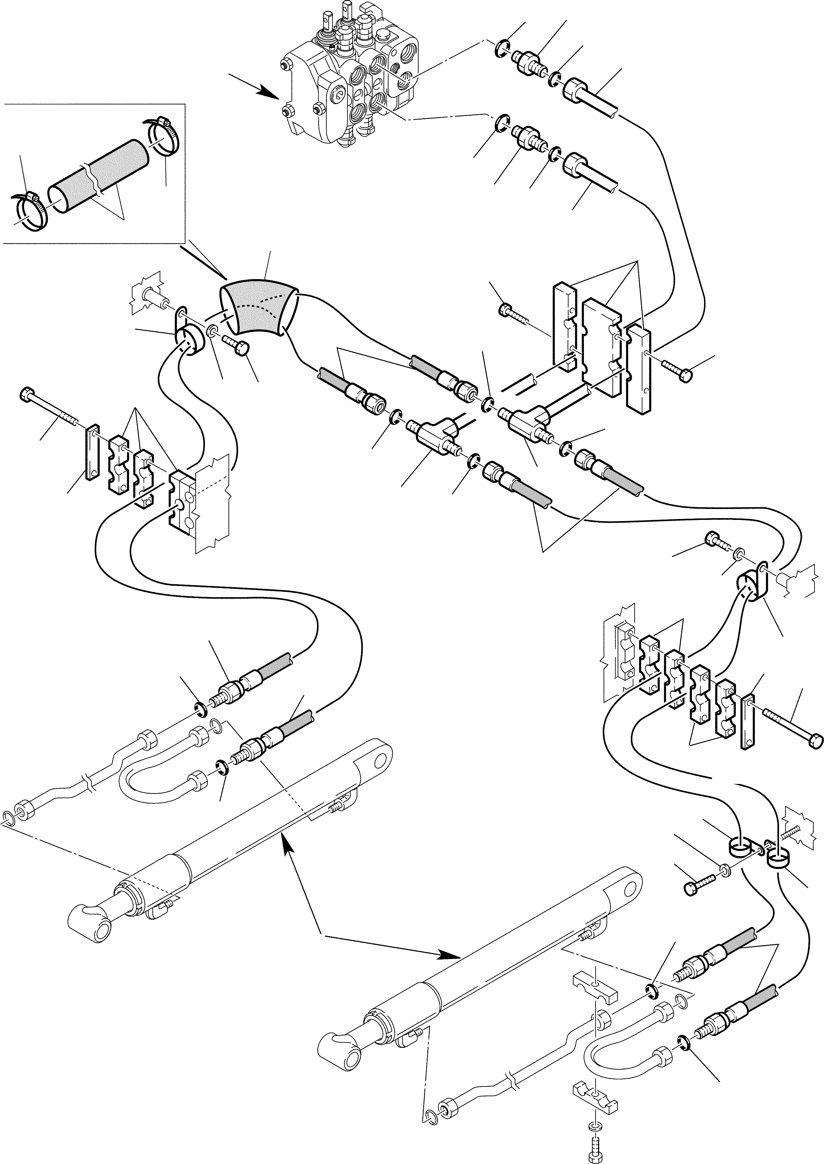 Part 67. HYDRAULIC PIPING (SHOVEL LIFTING CYLINDER LINE) (1/2) [6410]