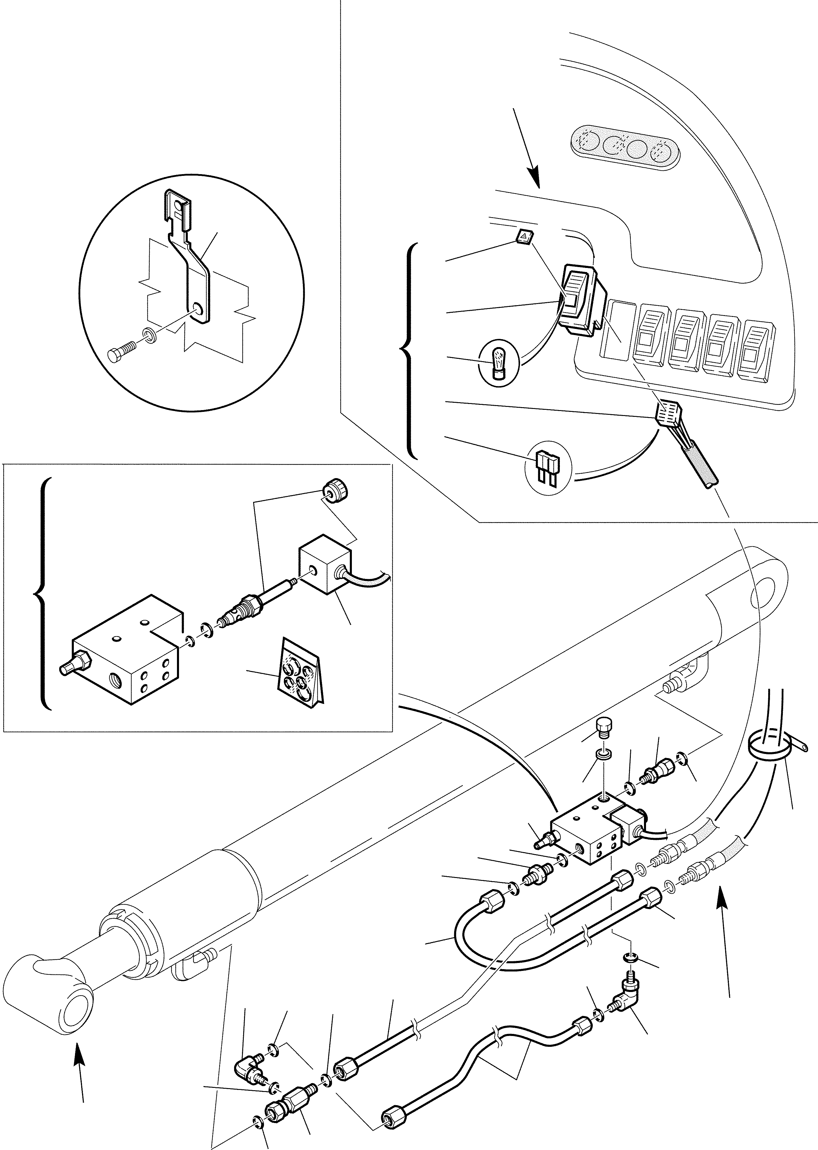 Part 69. HYDRAULIC PIPING (SHOVEL LIFTING CYLINDER LINE) ELECTRIC SAFETY VALVE [6420]