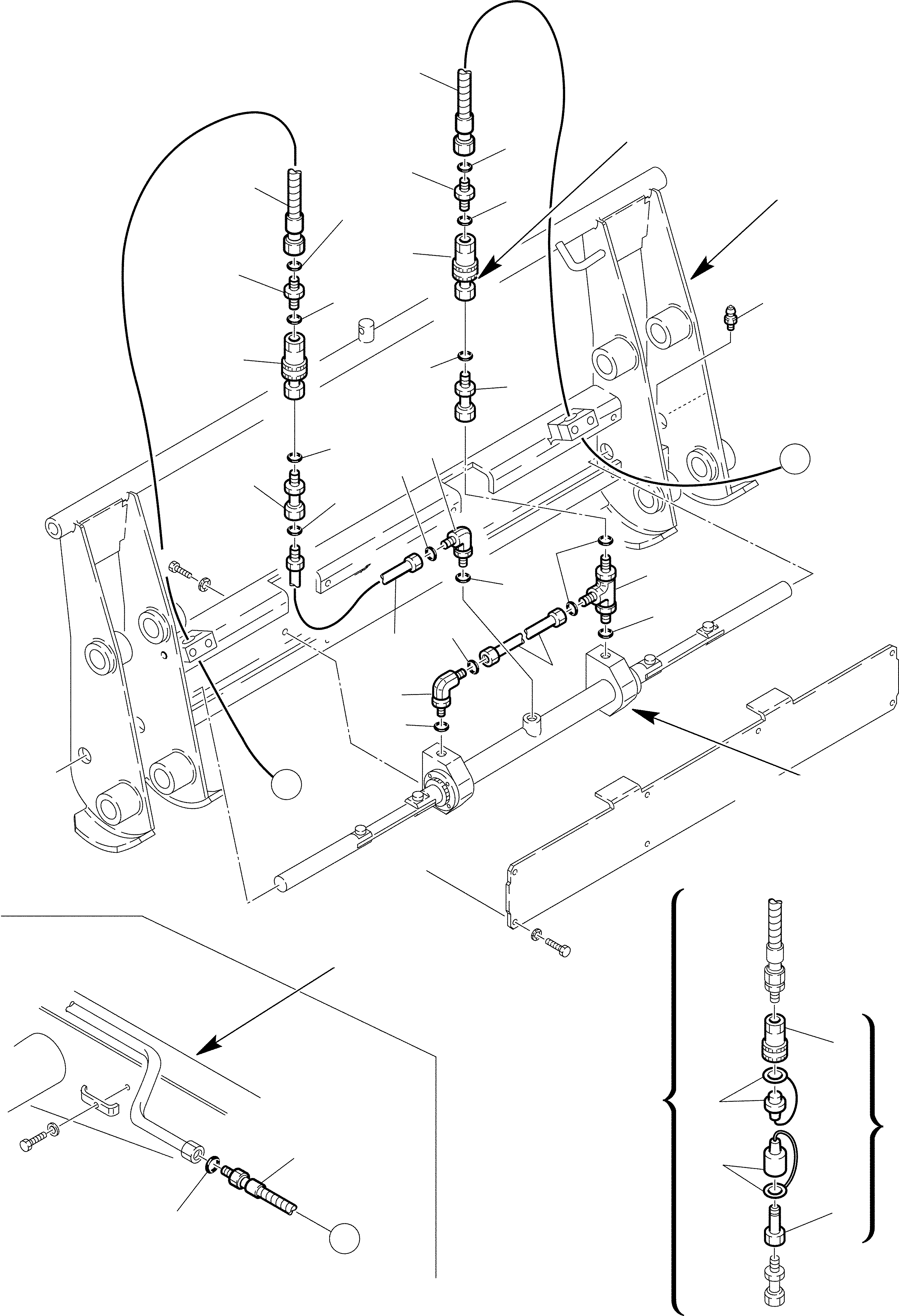 Part 78. BUCKET HYDRAULIC PIPING (FAST COUPLING LINE) (OPTIONAL) [6475]