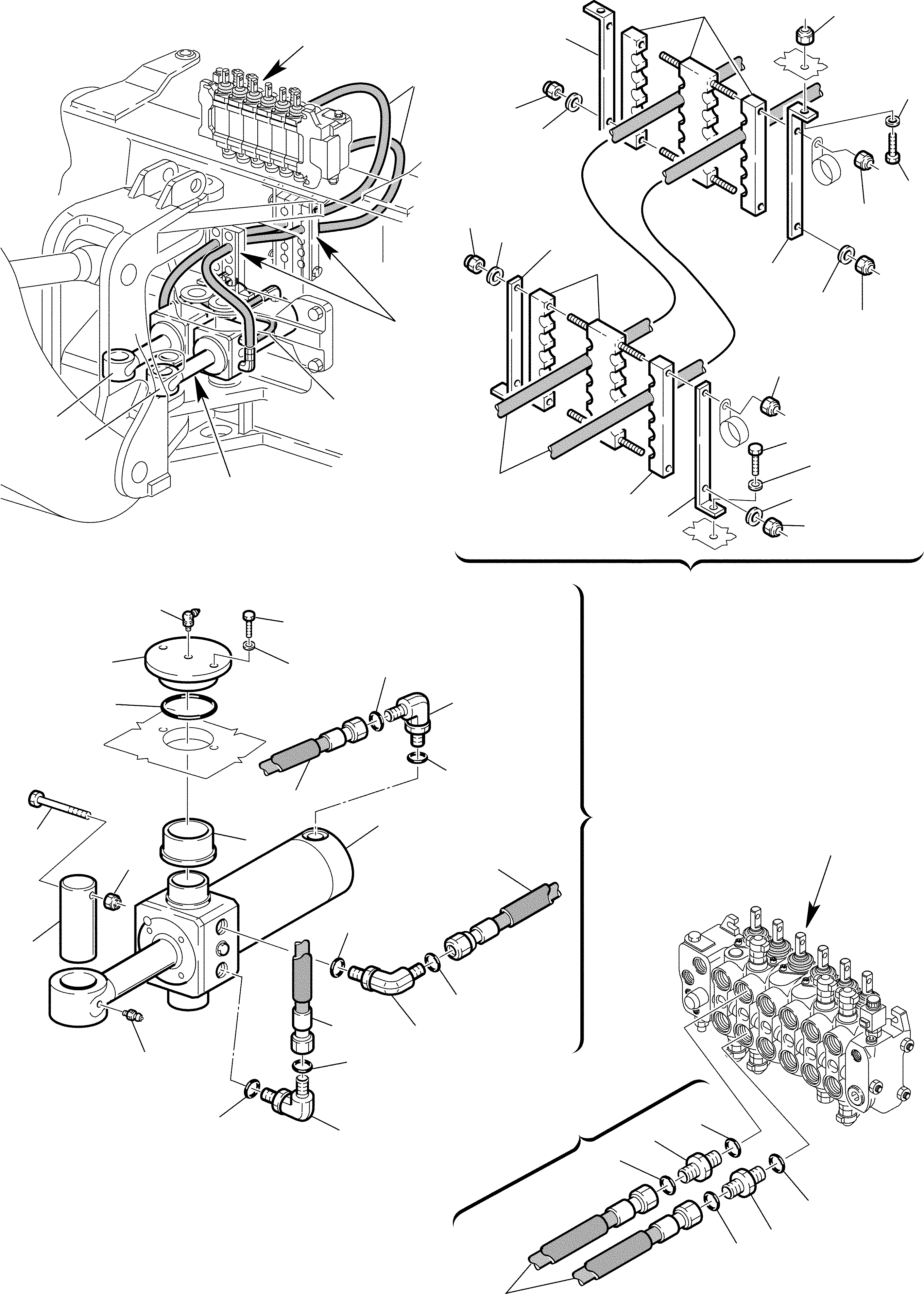 Part 80. HYDRAULIC PIPING (BOOM SWING CYLINDER LINE) [6485]