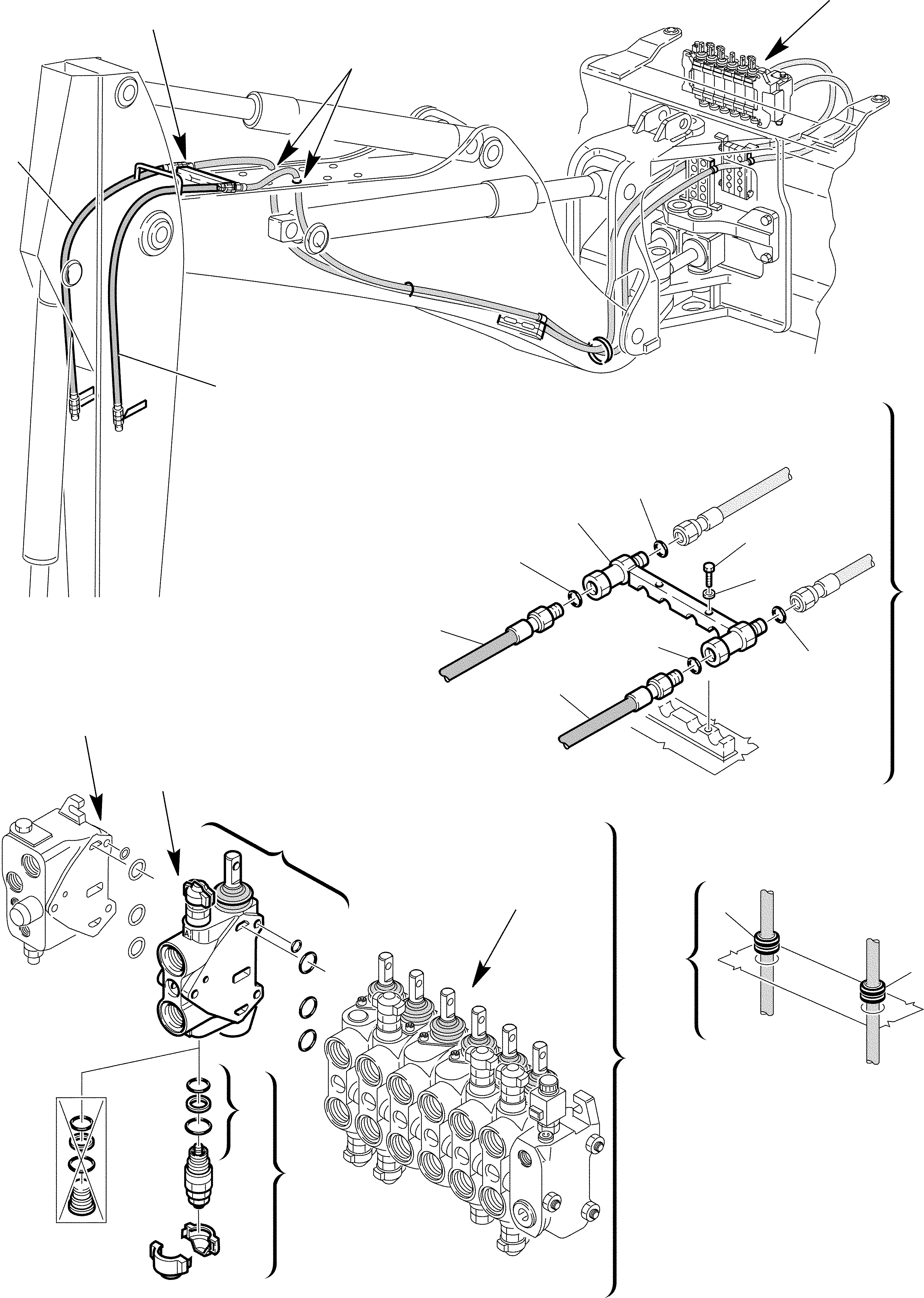 Part 118. HYDRAULIC CIRCUIT FOR POSITIONABLE SWINGING BUCKET (2/4) [6660]