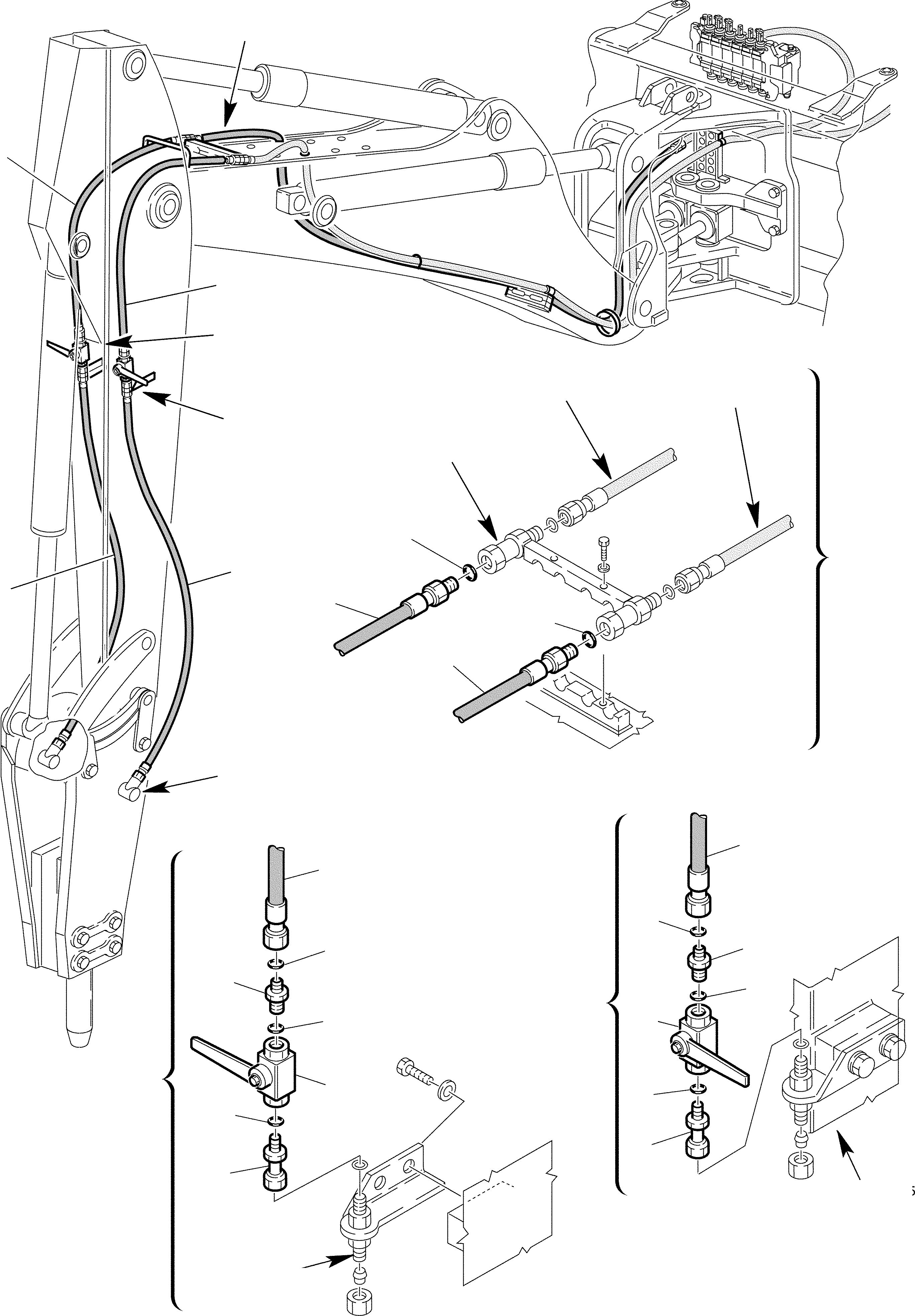 Part 132. HYDRAULIC PIPING (HAMMER LINE) - WITH COCKS [6740]