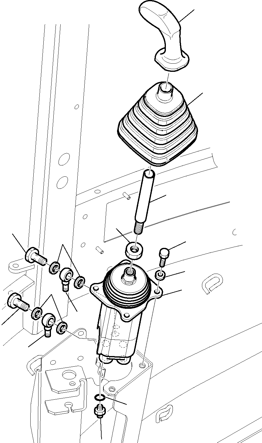 Part 4210. SHOVEL CONTROL LEVER (FLOAT + RETURN TO DIG) [4210]