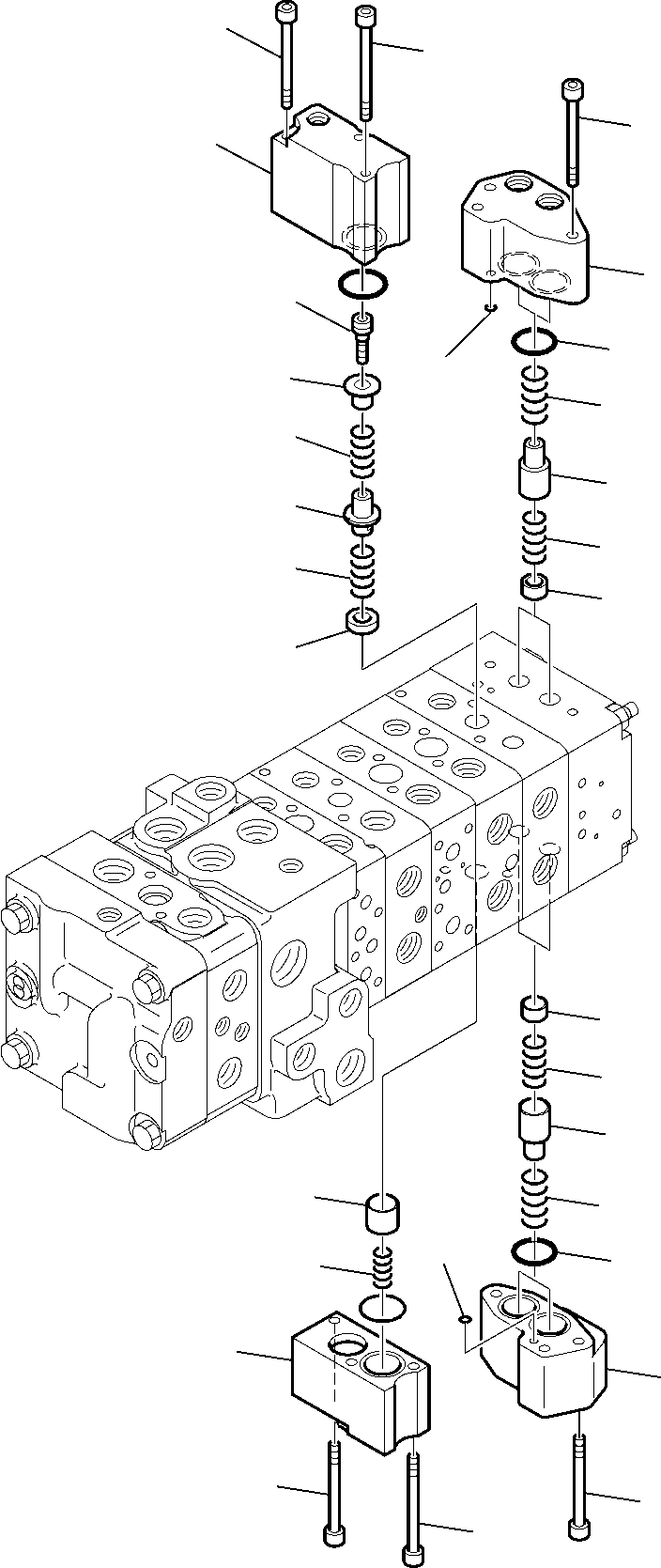 Part 6196. 8-SPOOL CONTROL VALVE (WITH BACKHOE PPC) (9/16) [6196]