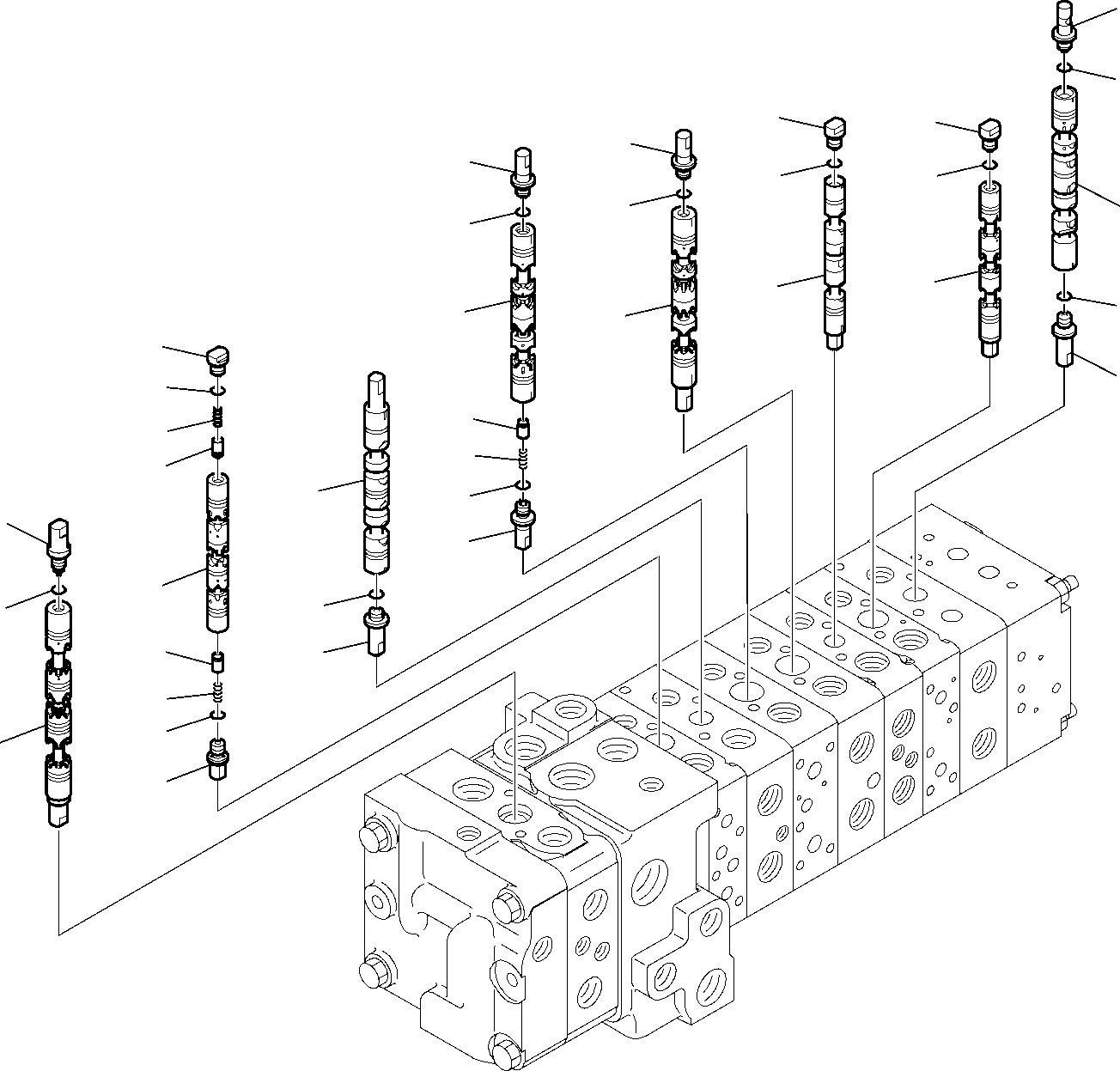 Part 6270. 10-SPOOL CONTROL VALVE (WITH BACKHOE PPC) (6/16) [6270]