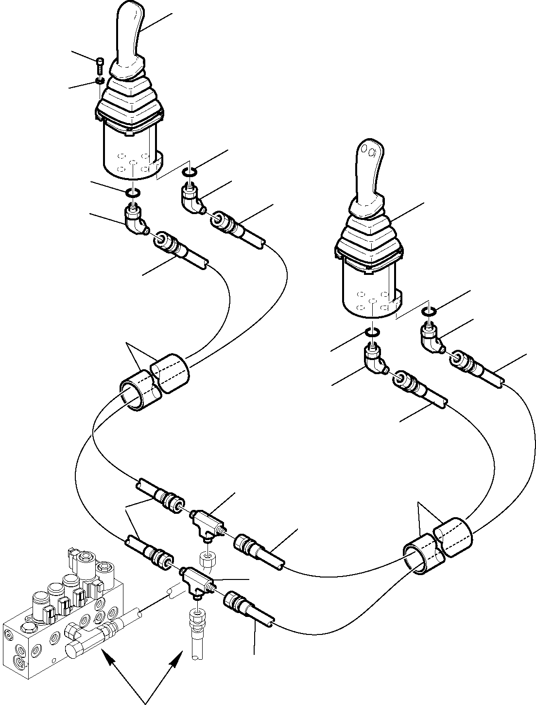 Part 6455. HYDRAULIC PIPING (SERVOCONTROL DELIVERY AND RETURN LINE) (BACKHOE LINE) [6455]