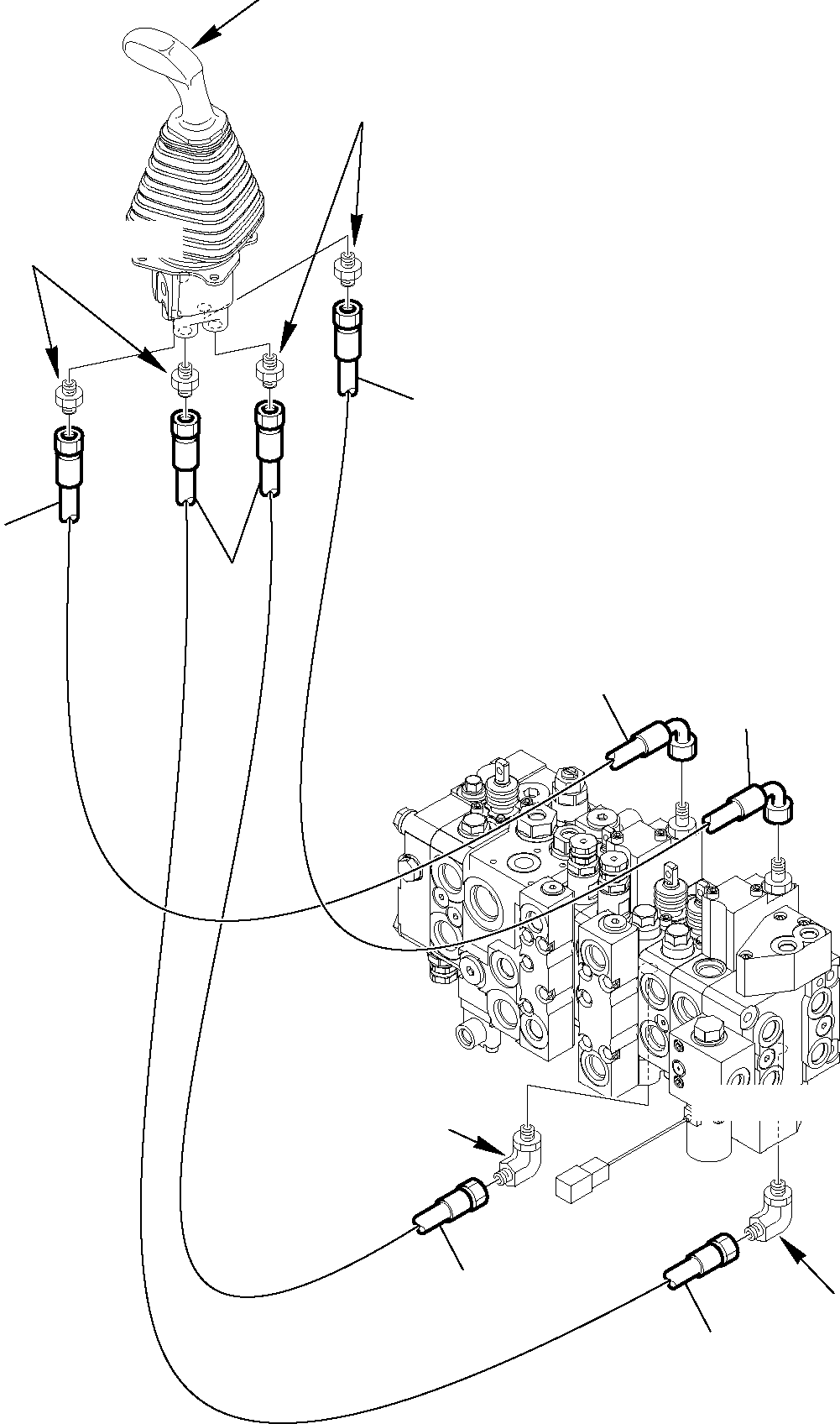 Part 6475. HYDRAULIC PIPING (SERVOCONTROL LINE) (SHOVEL BUCKET LIFTING AND TIPPING LINE) [6475]