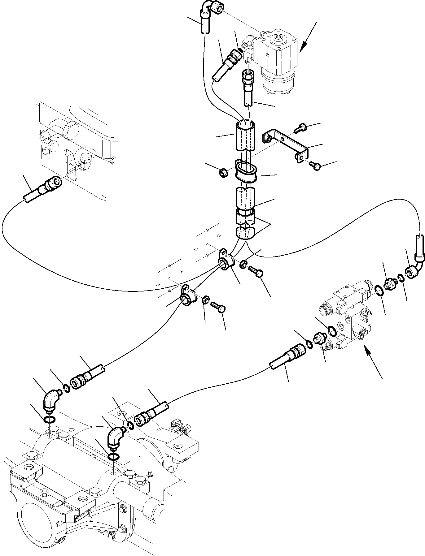 Part 6505. HYDRAULIC PIPING (STEERING LINE) (2/3) [6505]