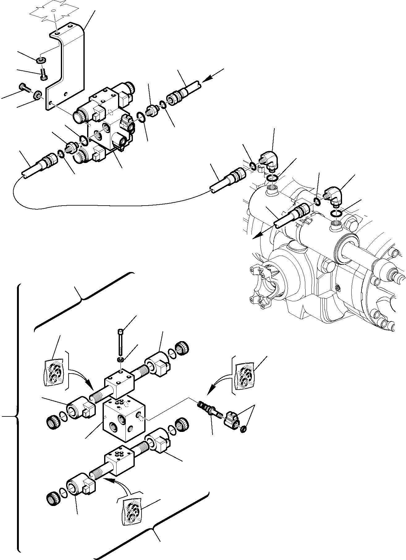 Part 6510. HYDRAULIC PIPING (STEERING LINE) (3/3) [6510]