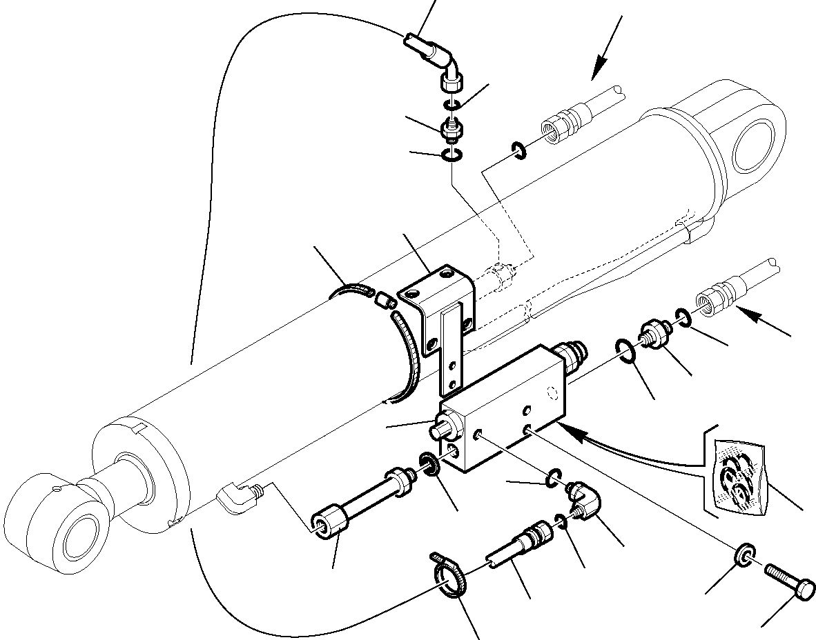 Part 6739. HYDRAULIC PIPING (ARM LINE) (SAFETY VALVE) (2/2) [6739]