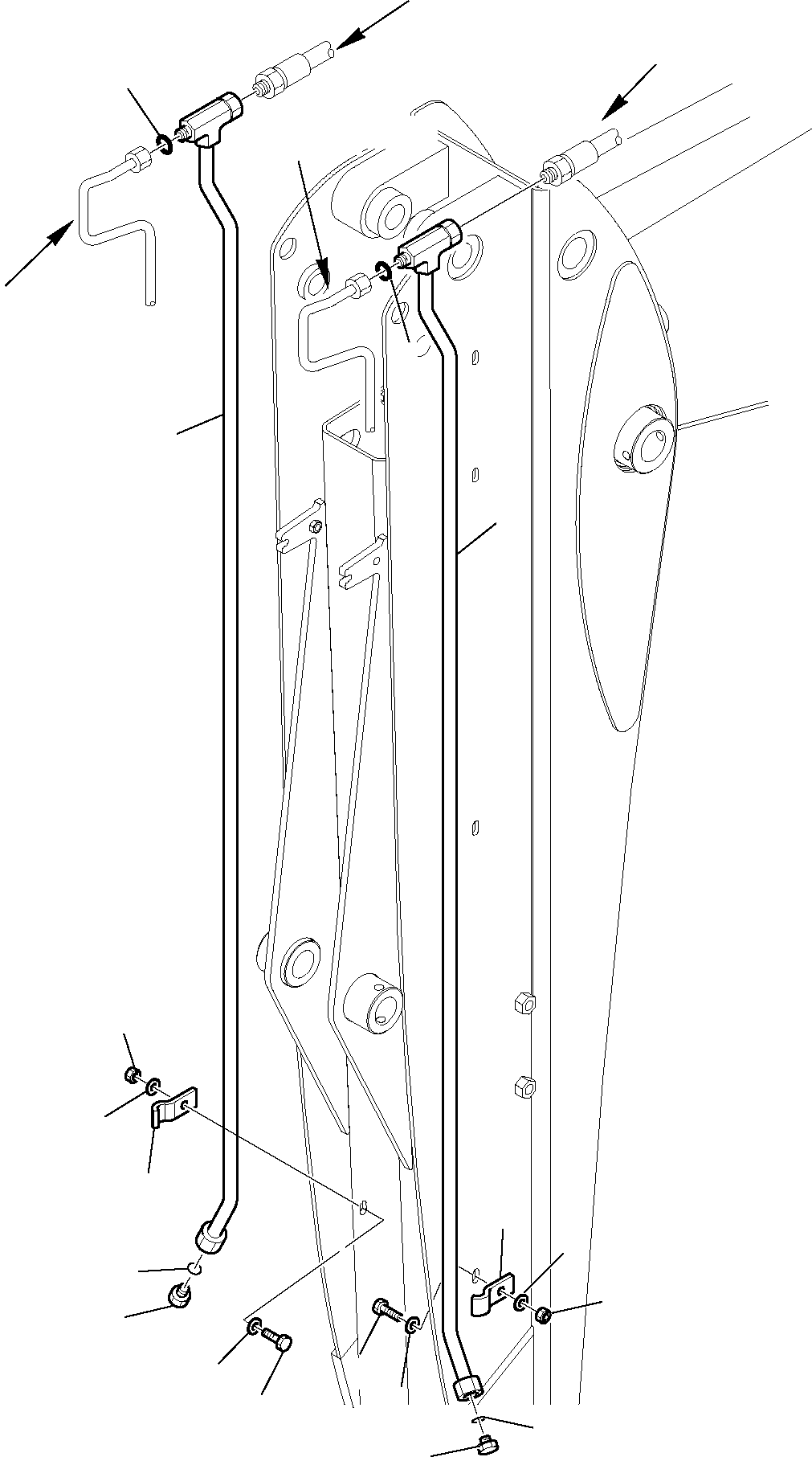 Part 6783. HYDRAULIC PIPING (HAMMER LINE) (WITH TELESCOPIC ARM AND CUTTING AND ROTATING BUCKET) (2/3) [6783]