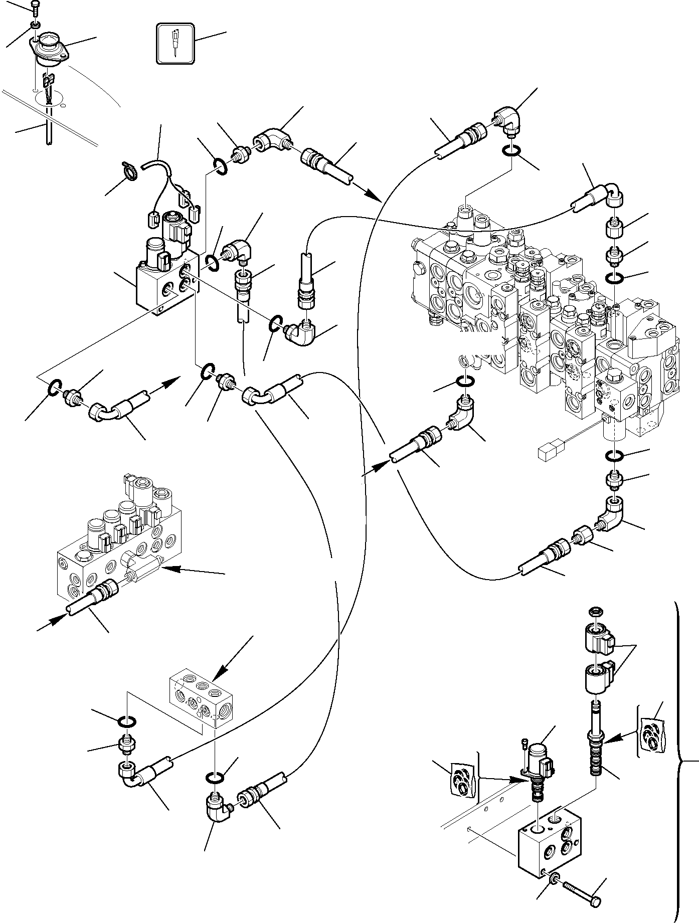 Part 6785. HYDRAULIC PIPING (SERVOCONTROL LINE) (HAMMER LINE) (WITH TELESCOPIC ARM) [6785]