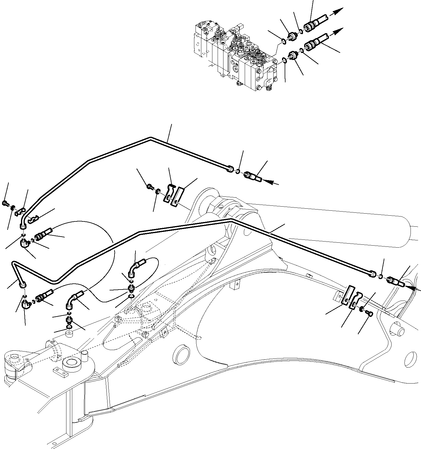 Part 6860. HYDRAULIC PIPING (SIDE DIGGING BOOM CYLINDER LINE) [6860]