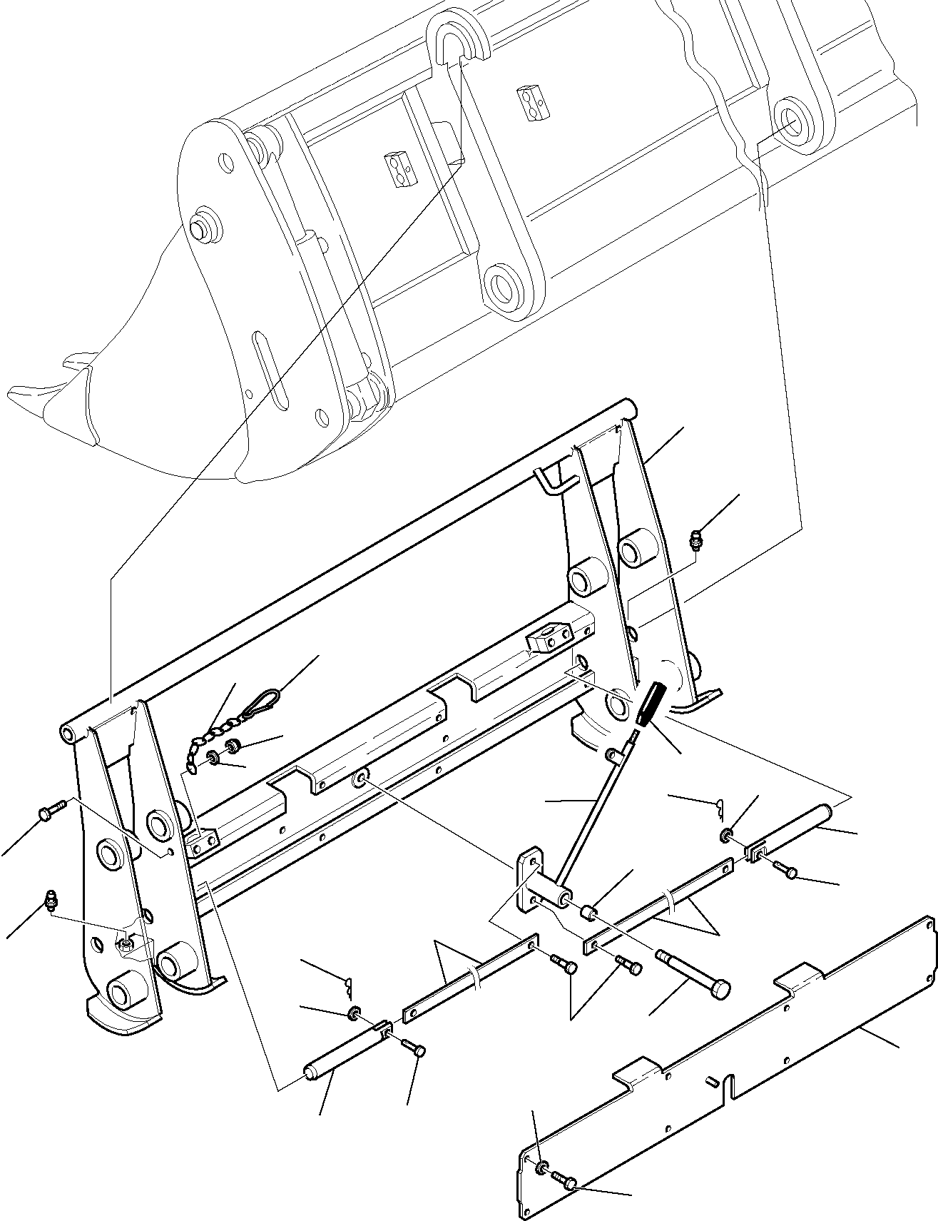 Part 7140. MECHANICAL QUICK COUPLING (FOR BUCKET 4 IN 1) [7140]