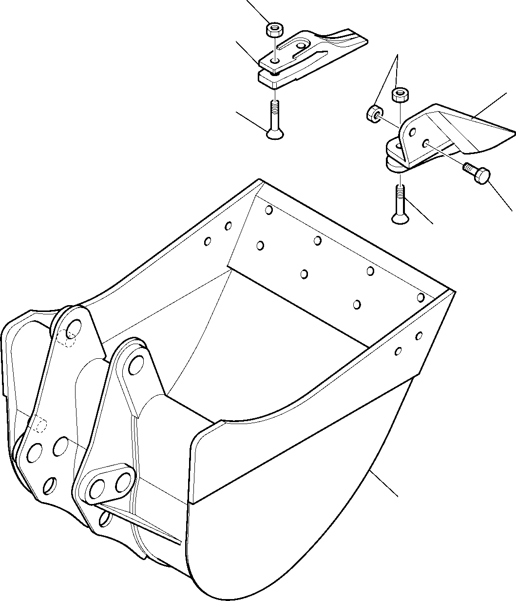 Part 7450. BUCKET (L=600 mm) [7450]