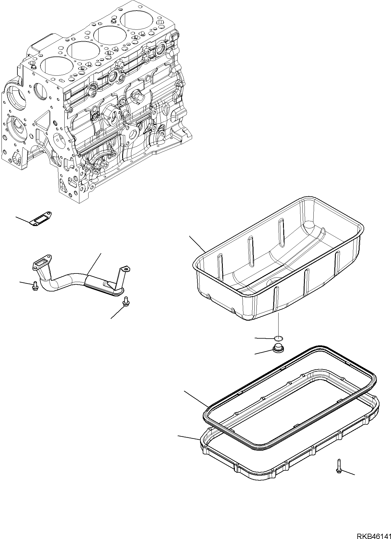 WB93S5E0 RKB46141 UBRICATING OIL SUMP