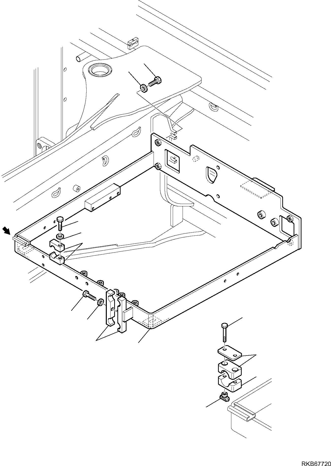 Part 12. MAIN VALVE SUPPORT (WITH BACKHOE PPC) [4410]