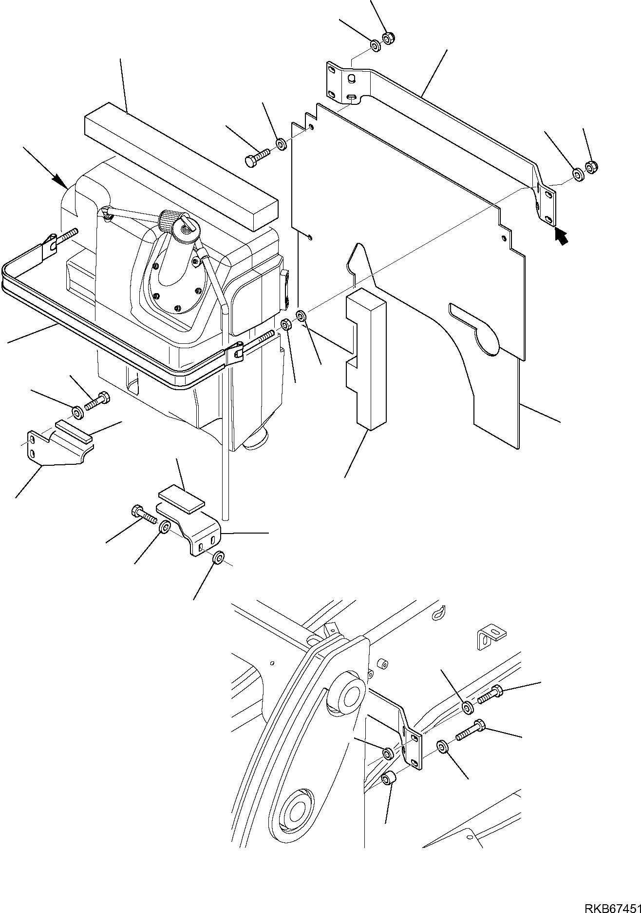 Part 3. HYDRAULIC OIL TANK FIXING [6010]