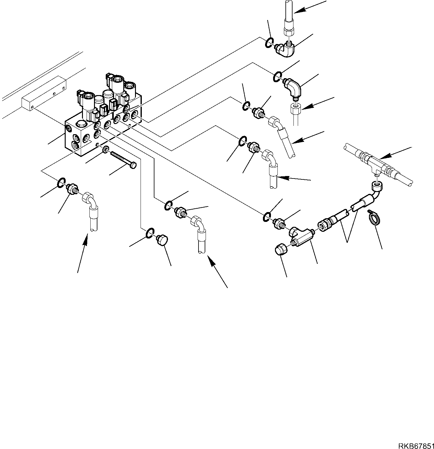 Part 65. SERVOCONTROL FEED UNIT (WITH BUCKET 4 IN 1) (WITH BACKHOE PPC) (CONNECTING PARTS) [6360]