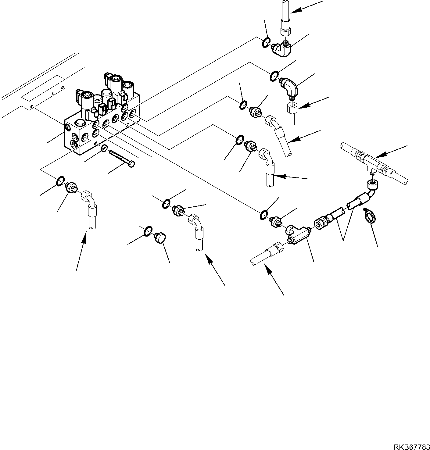 Part 66. SERVOCONTROL FEED UNIT (WITH BUCKET 4 IN 1 AND TELESCOPIC ARM) (CONNECTING PARTS) [6362]