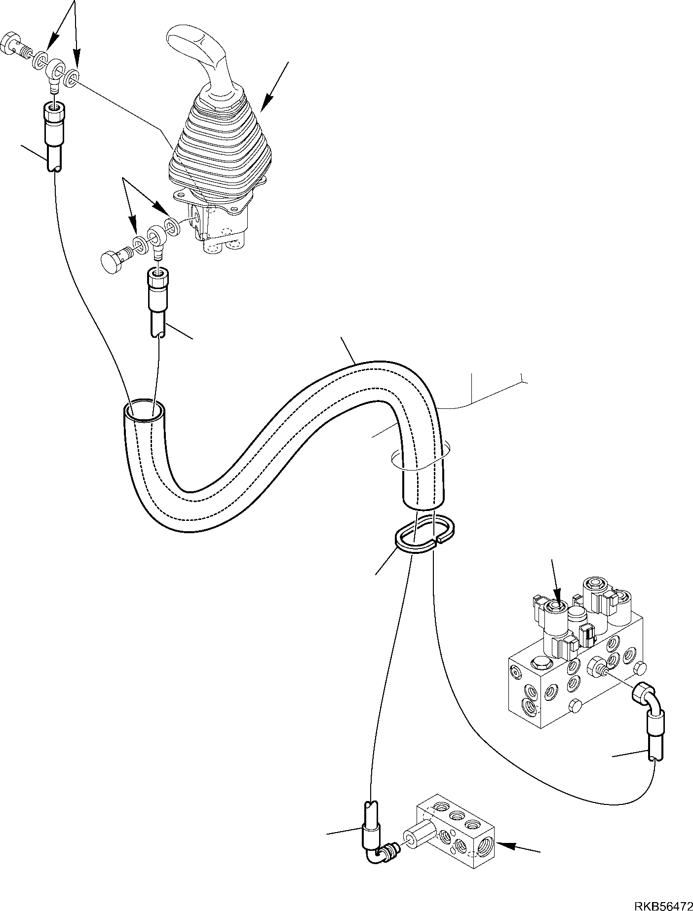 Part 93. HYDRAULIC PIPING (SERVOCONTROL DELIVERY AND RETURN LINE) (SHOVEL LINE) [6455]