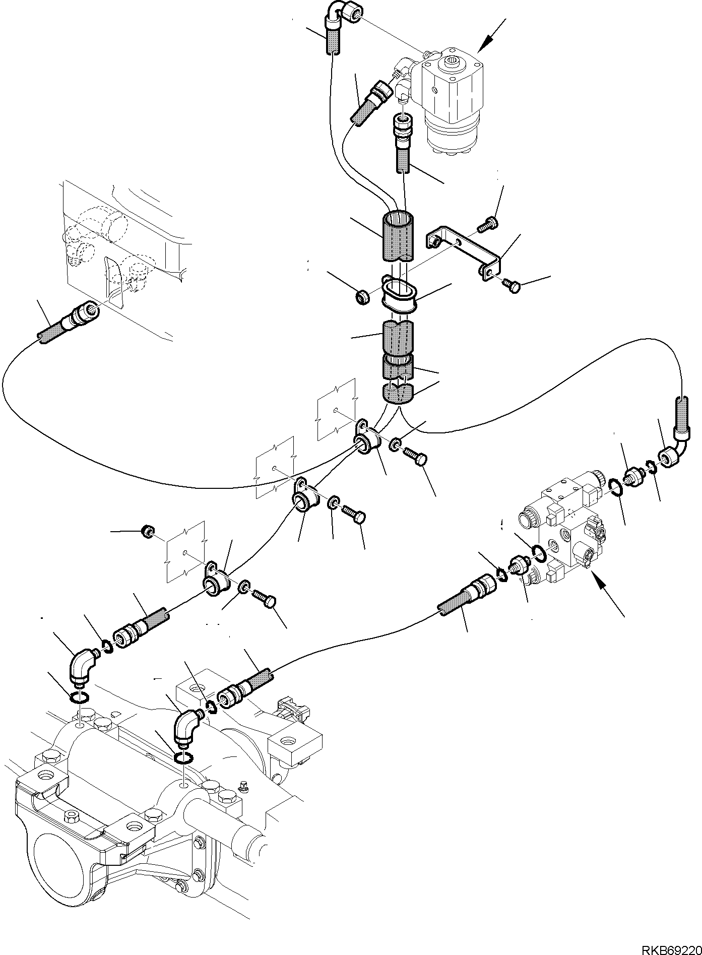 Part 105. HYDRAULIC PIPING (STEERING LINE) (3/4) [6505]