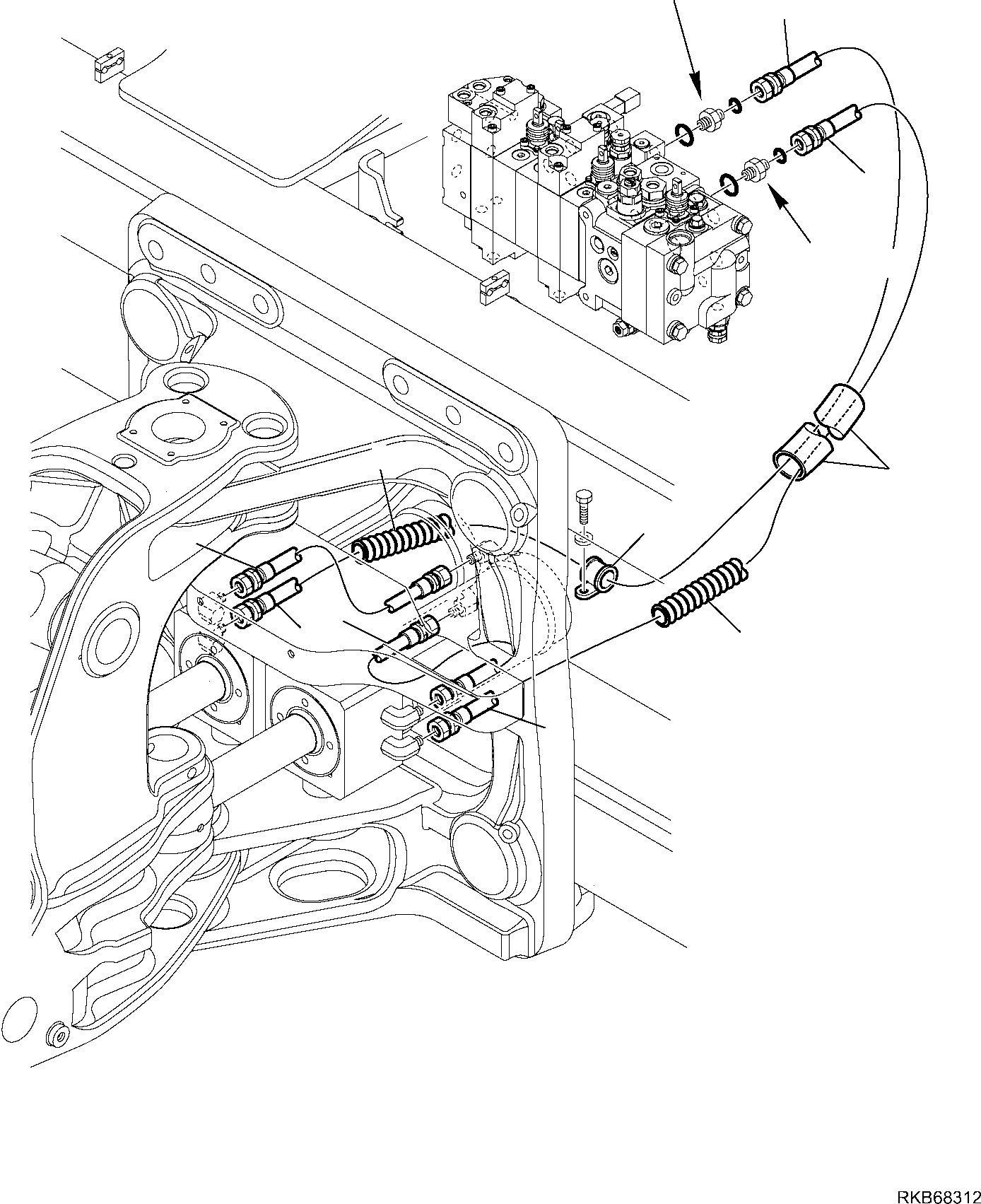 Part 122. HYDRAULIC PIPING (BOOM SWING CYLINDER LINE) [6700]