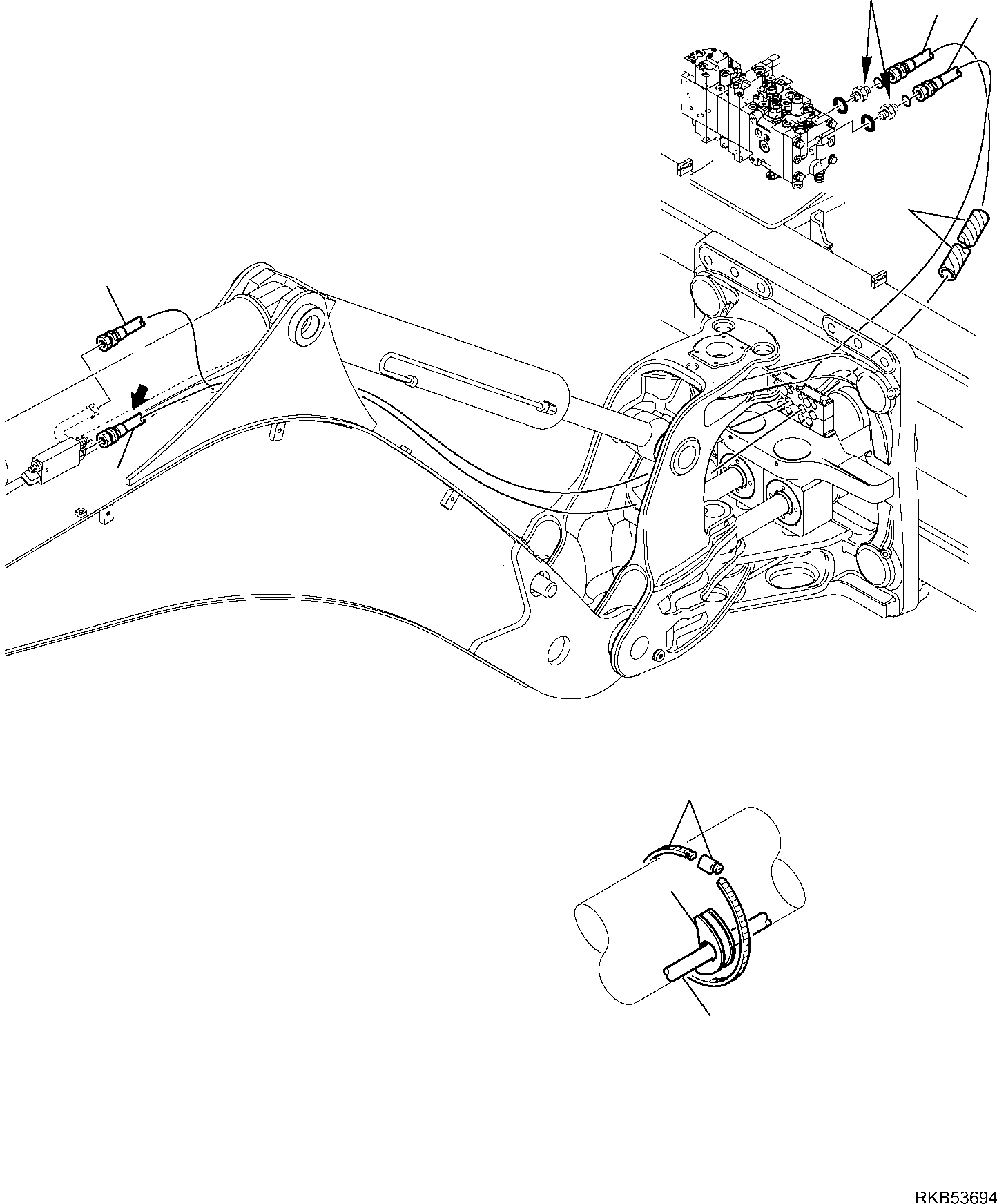 Part 134. HYDRAULIC PIPING (ARM LINE) (SAFETY VALVE) (1/2) [6737]