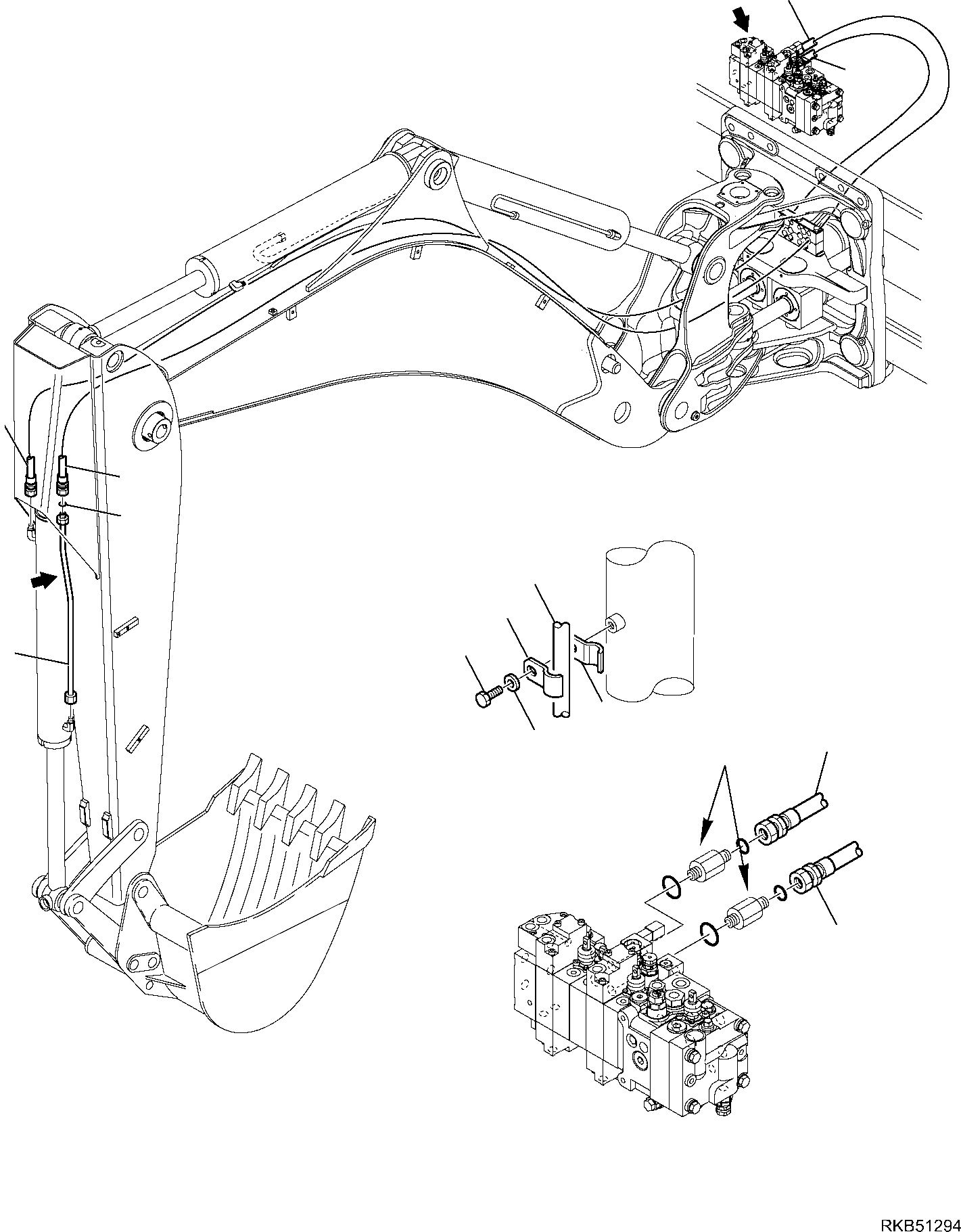 Part 137. HYDRAULIC PIPING (BUCKET LINE) [6740]