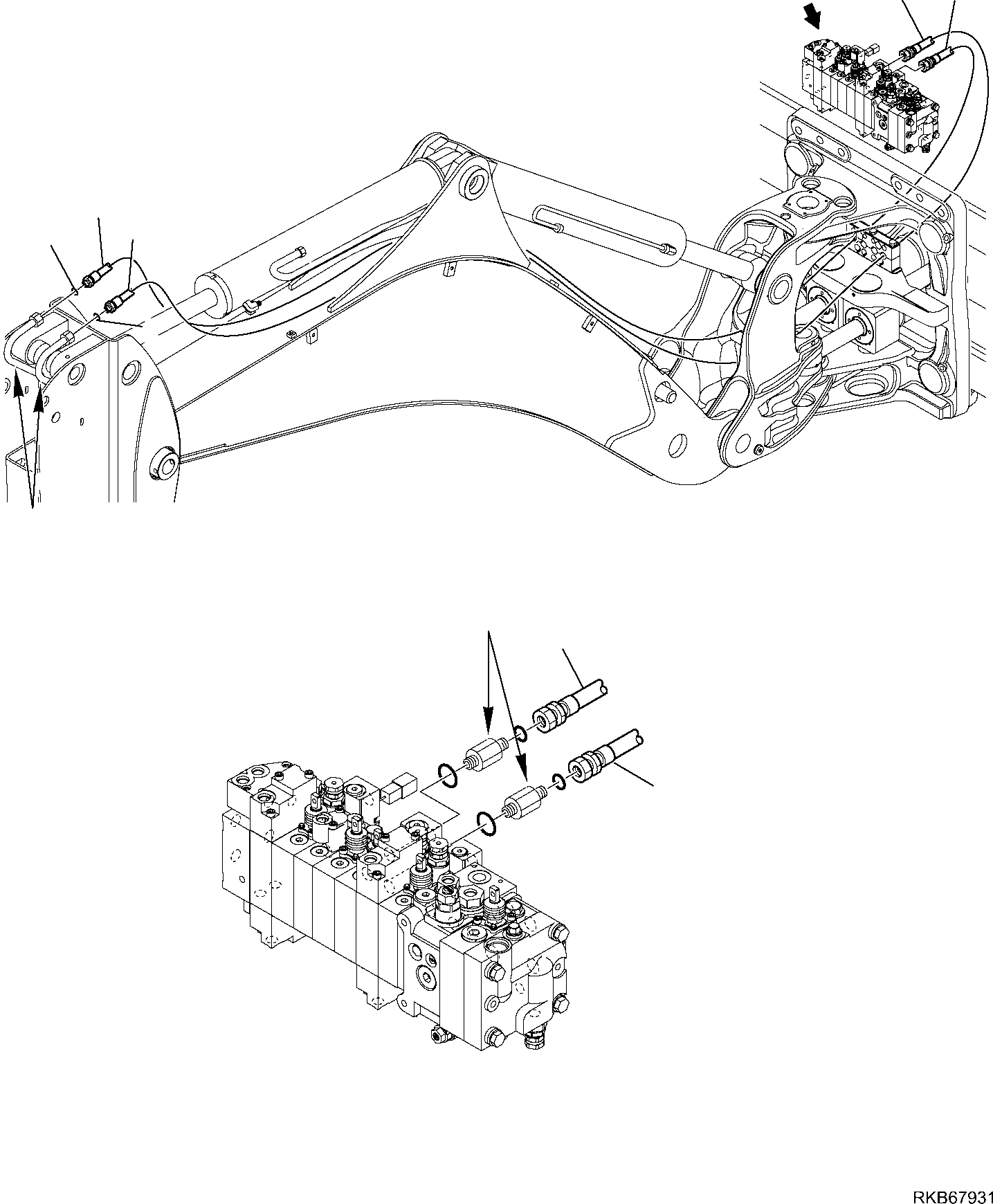 Part 138. HYDRAULIC PIPING (BUCKET LINE) (WITH TELESCOPIC ARM) (1/2) [6745]