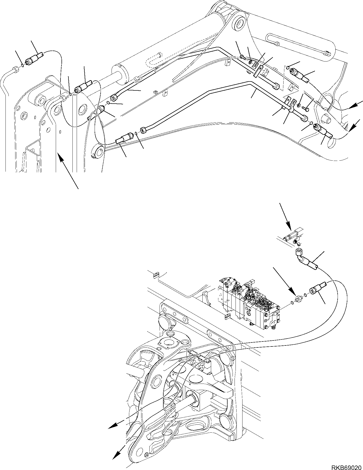 Part 147. HYDRAULIC PIPING (HAMMER LINE) (WITH TELESCOPIC ARM) (1/2) [6780]