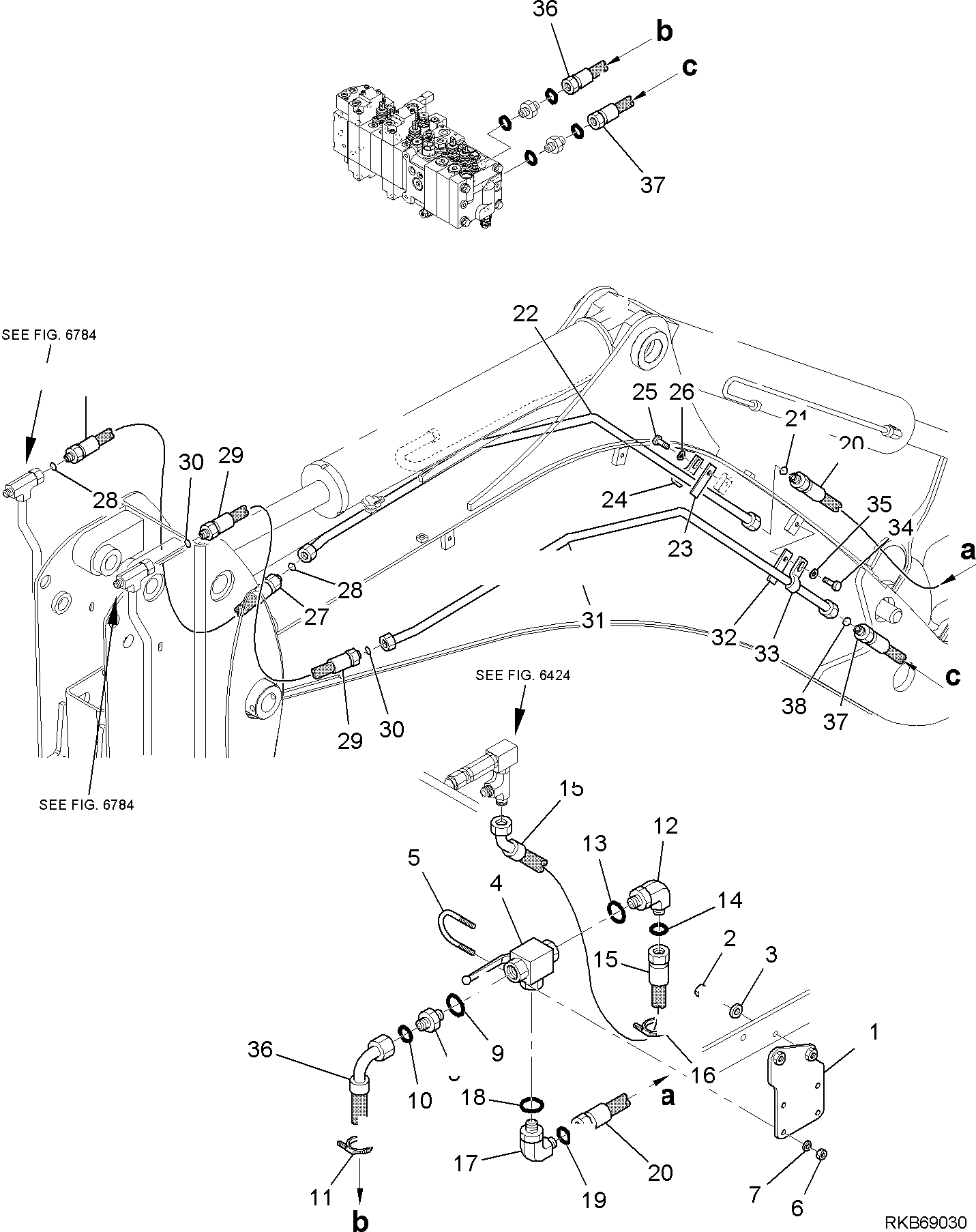 Part 149. HYDRAULIC PIPING (HAMMER LINE) (WITH TELESCOPIC ARM AND CUTTING AND ROTATING BUCKET) (1/2) [6782]