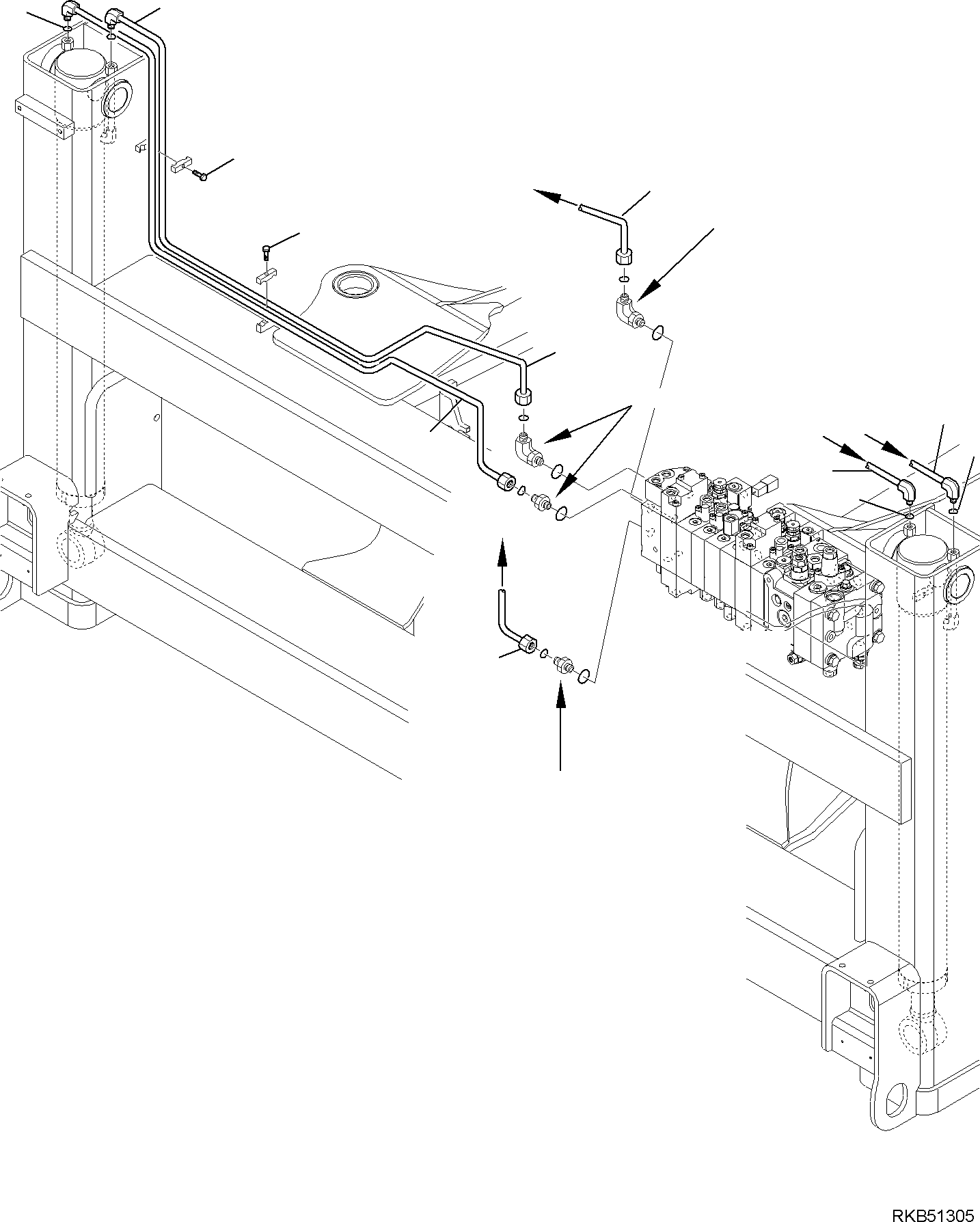 Part 156. HYDRAULIC PIPING (OUTRIGGER CYLINDER LINE) [6810]